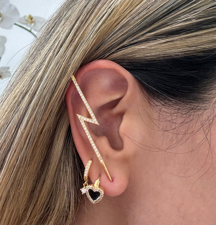 Lightning Crossed Earrings