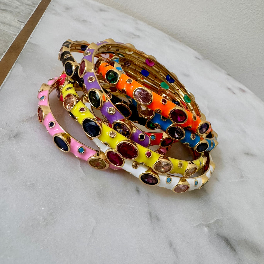 Fancy Enamel Color Bracelet