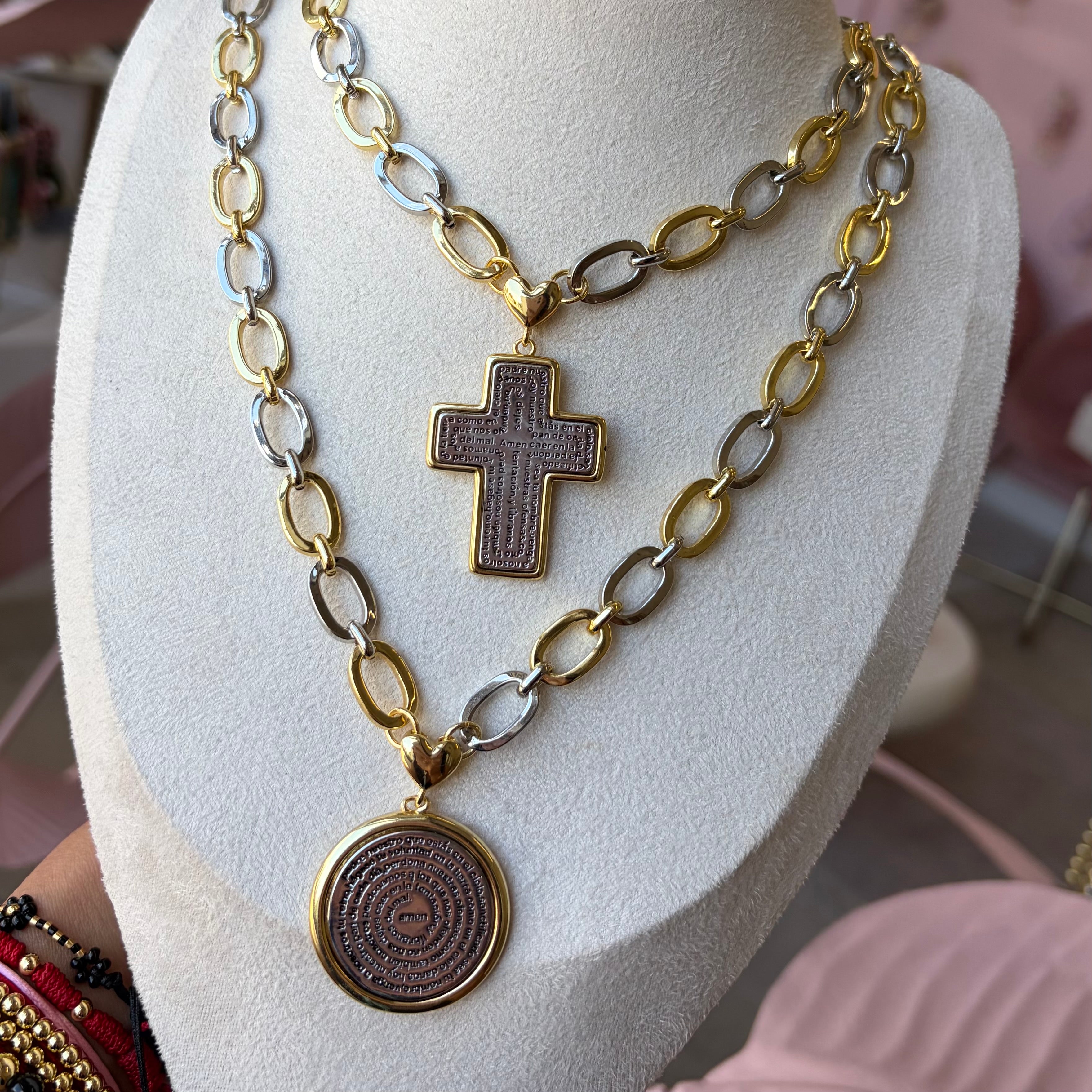 Two Tone Oval Medallions