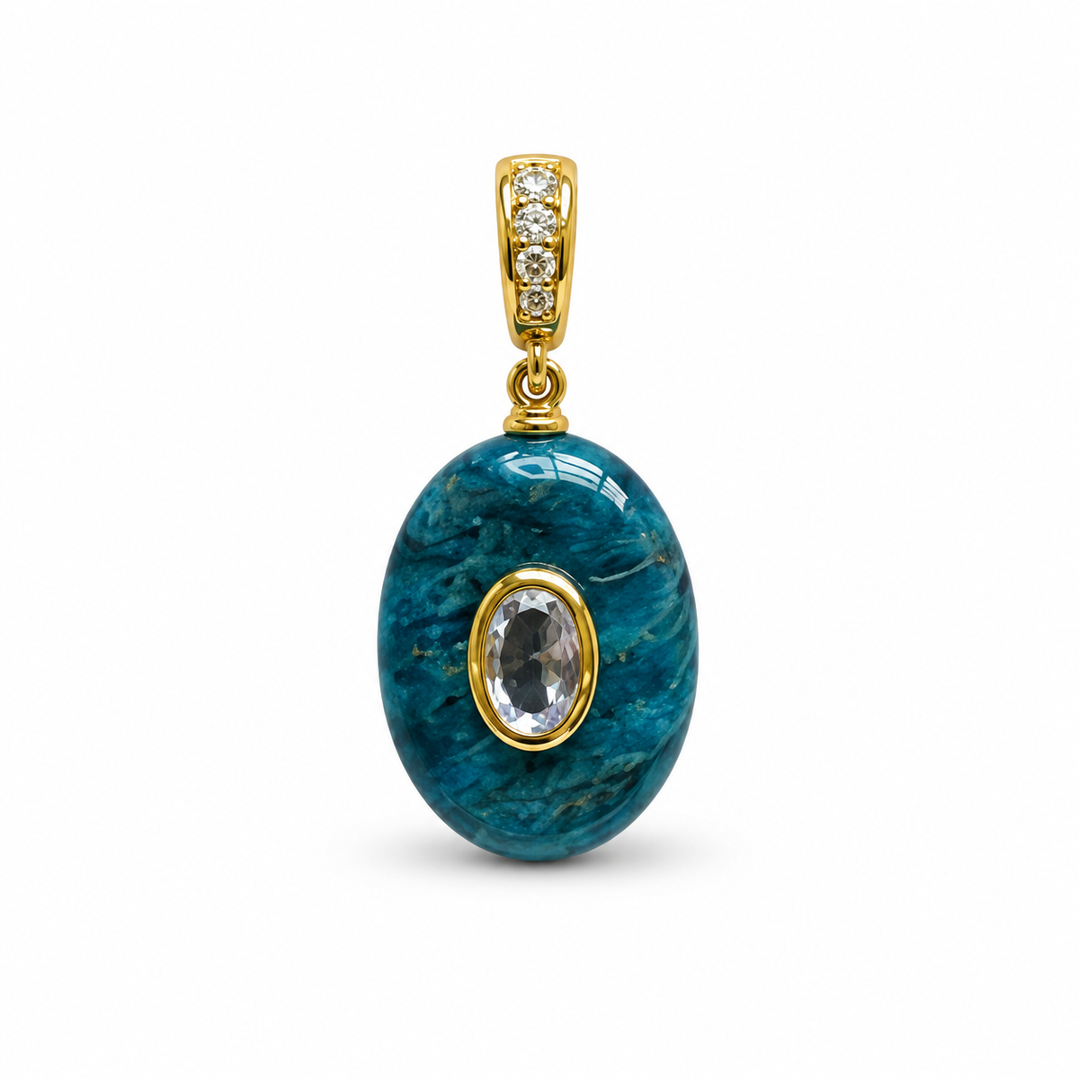 Aura Oval Clasp Natural Charm