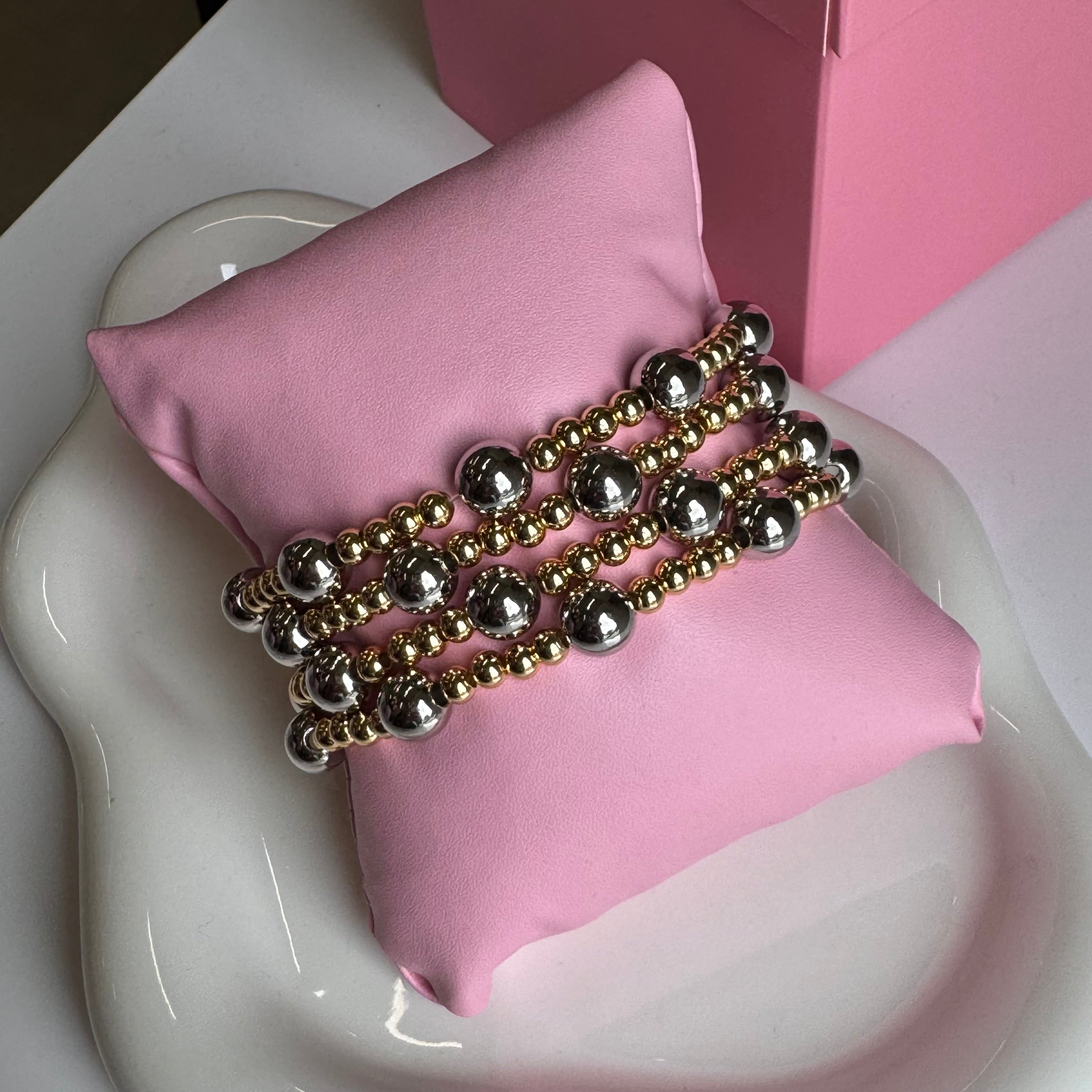 Two tone Beads Bracelet