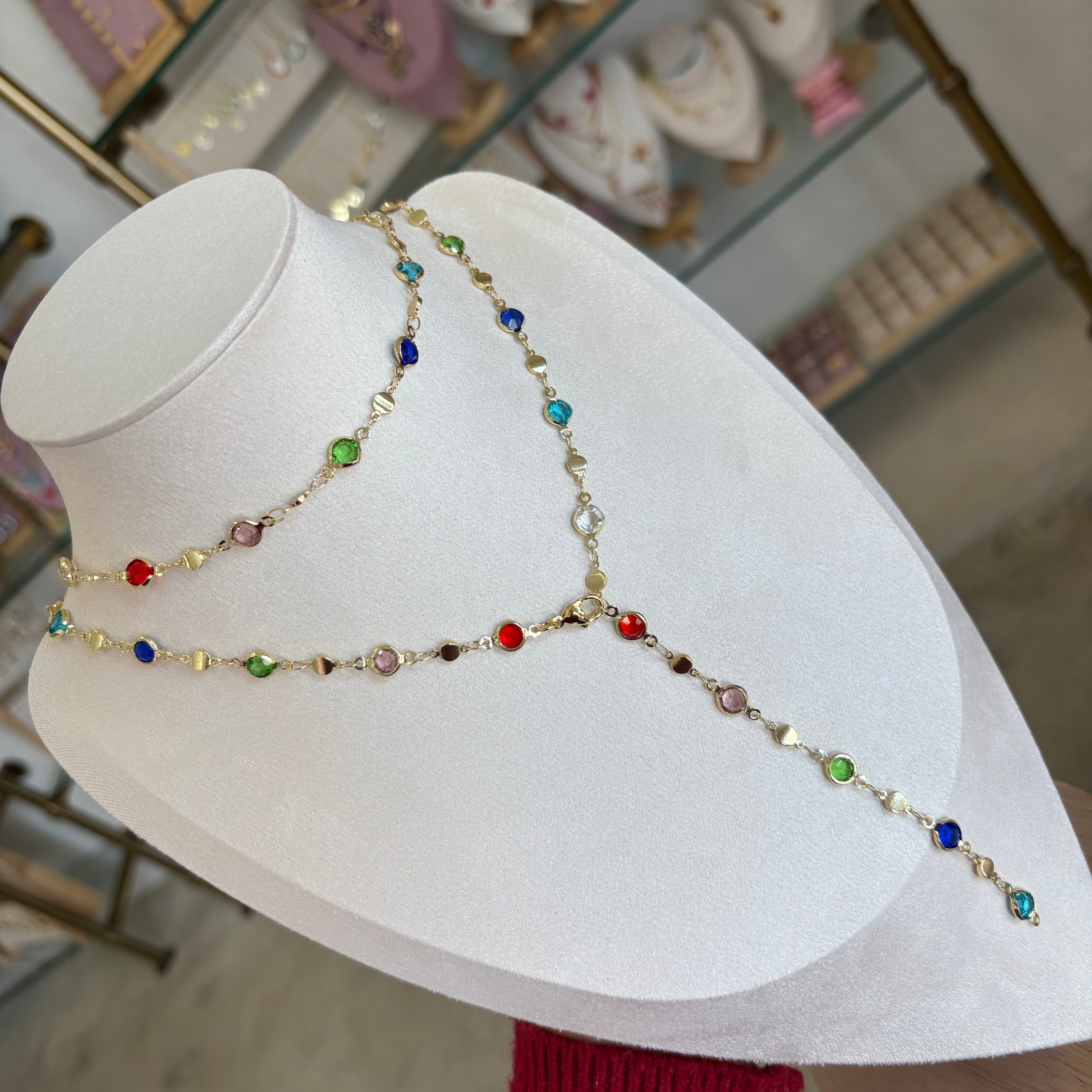 Crystals Color Necklace Collection