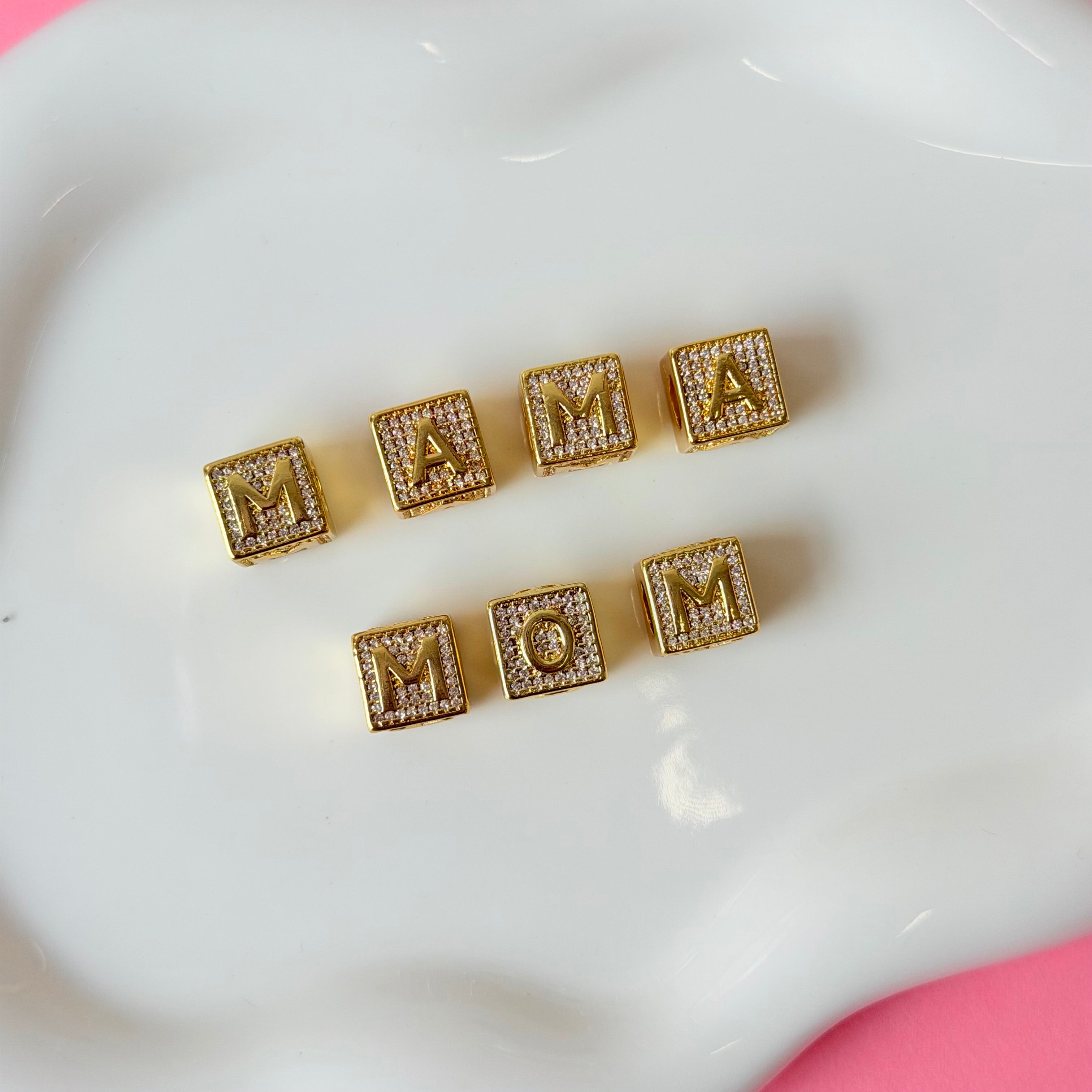 Cube Zirconium Initial Letter