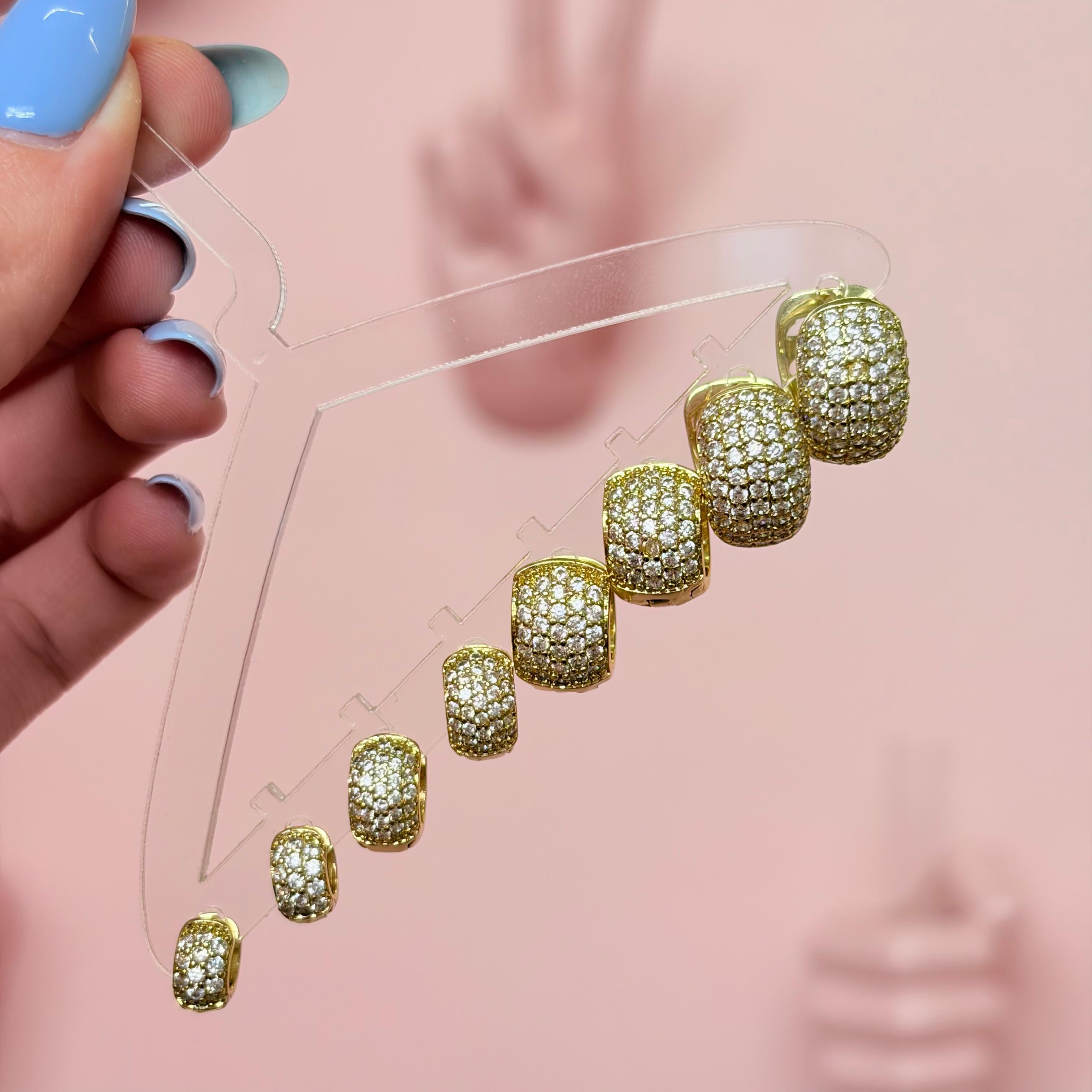 Thick Basic Full Zirconium Hoops