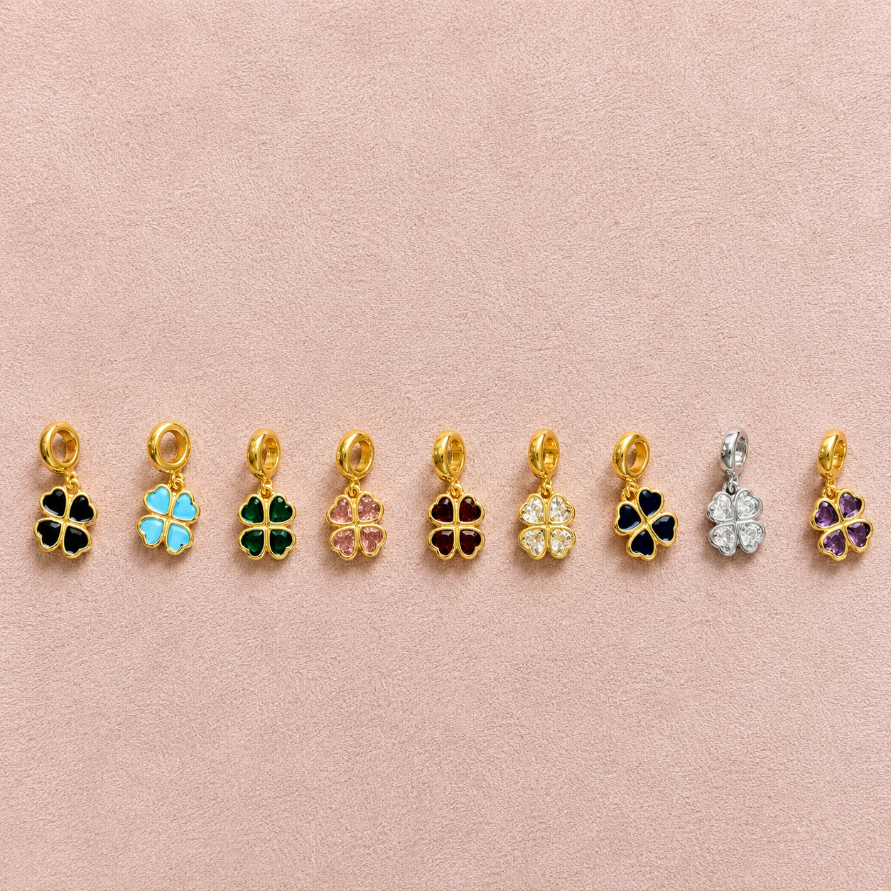 Delicate Clover Charms