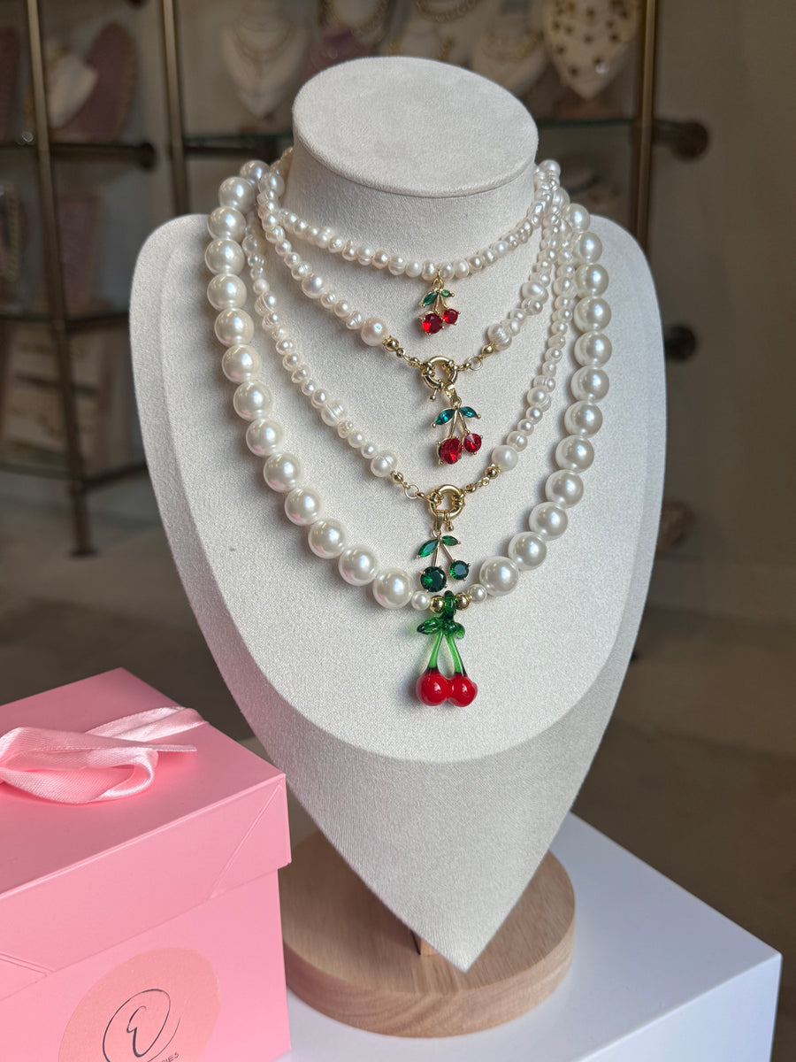 Pearl Cherry Necklace