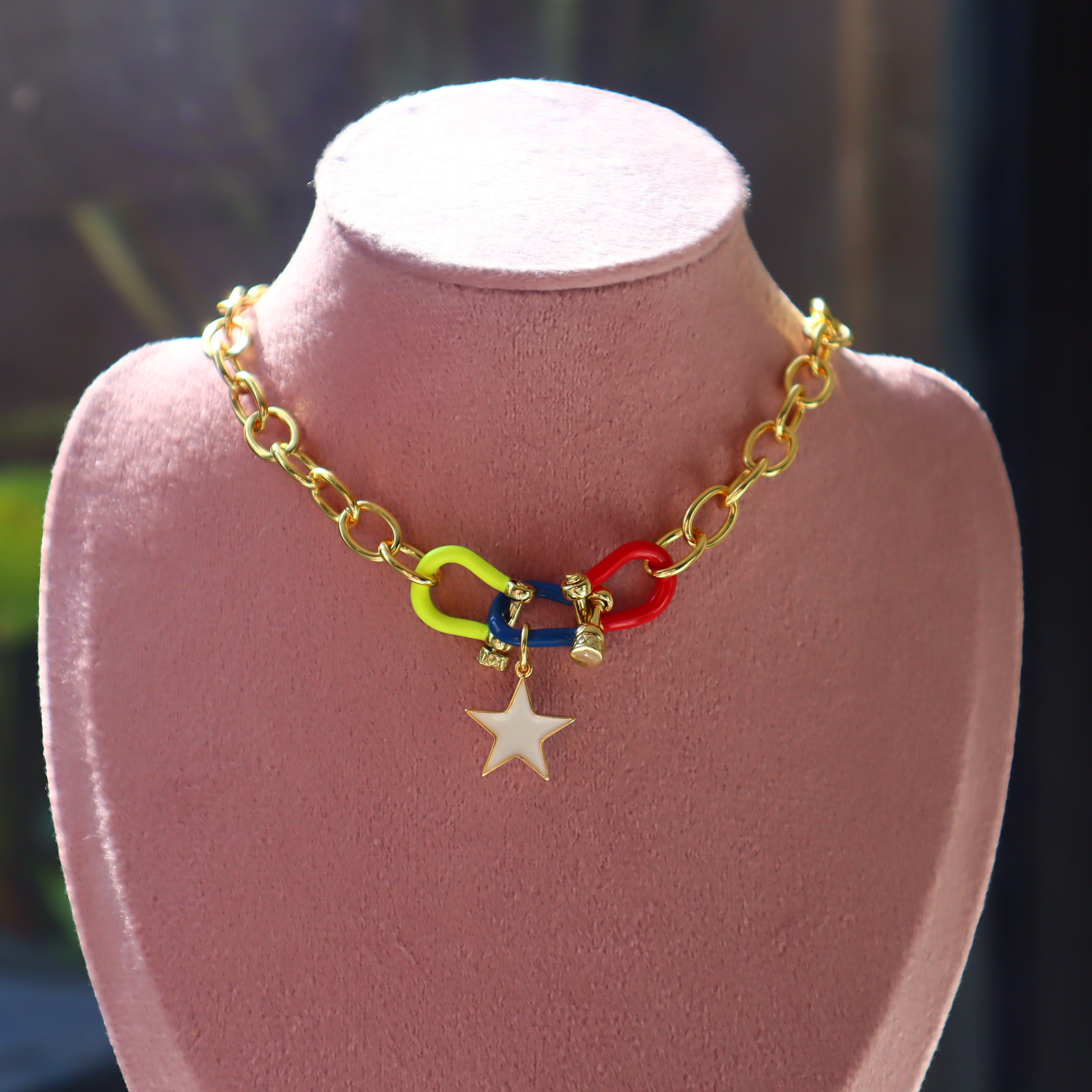 Omega Tricolor Necklace