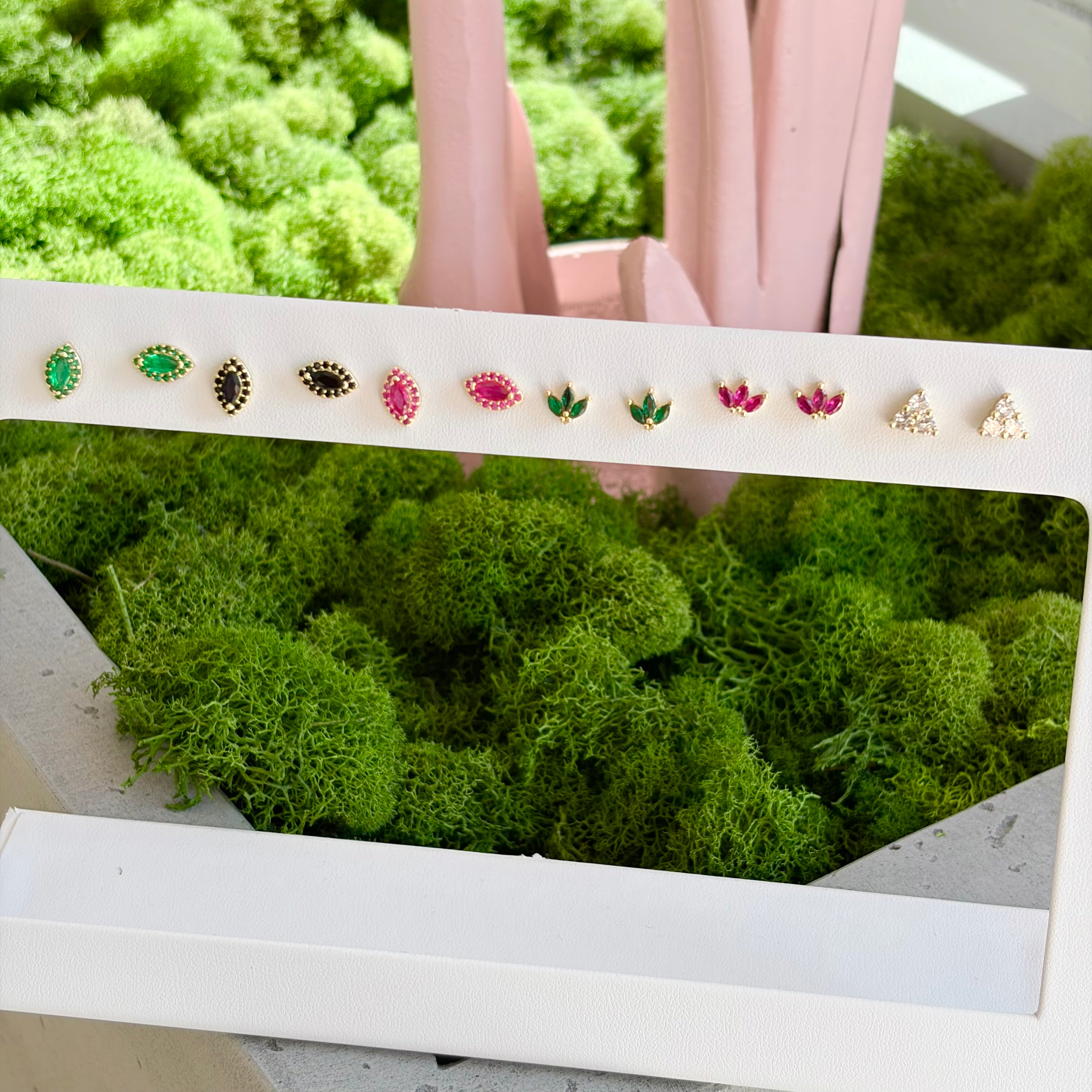 Mini Gem Glow Studs