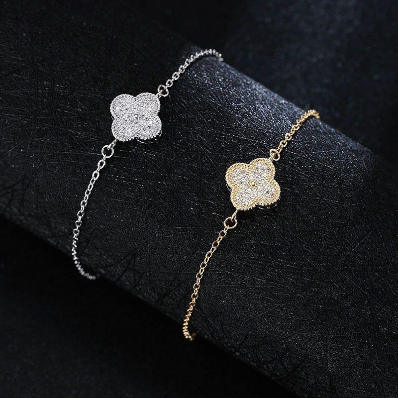 Full Zirconium Clover Bracelet