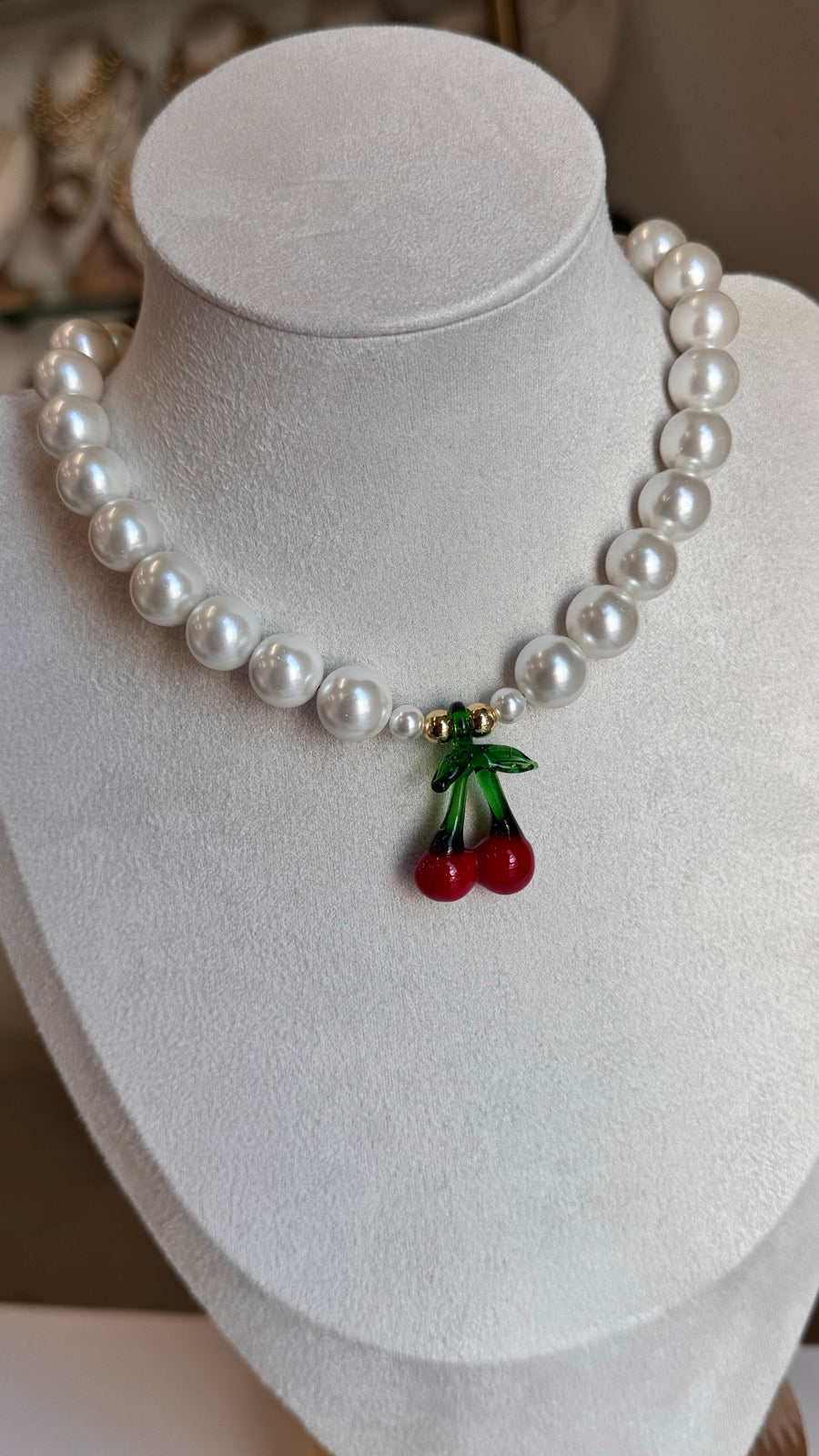 Pearl Cherry Necklace