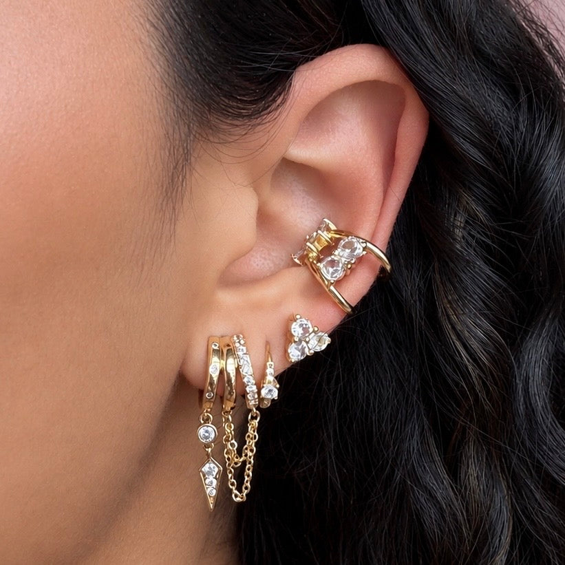 Punk Dagger Hoops
