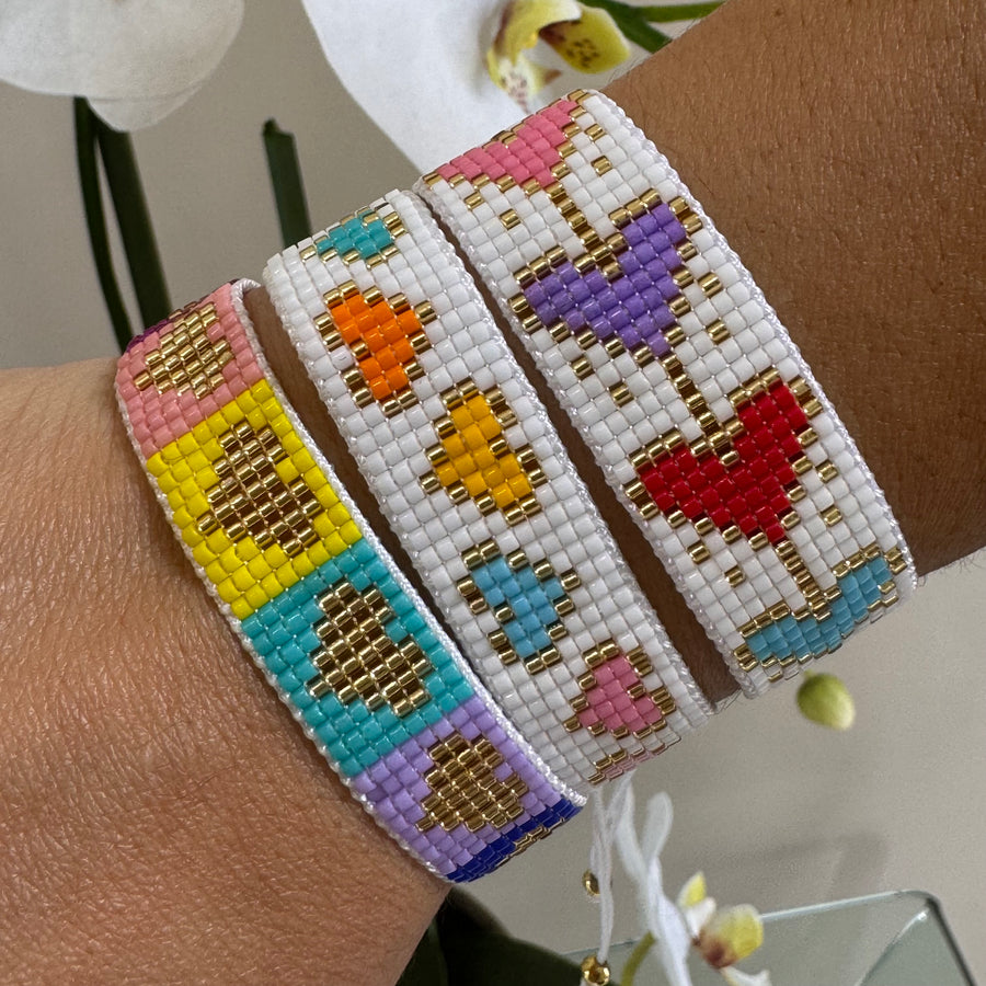 Rainbow Hearts Bracelet