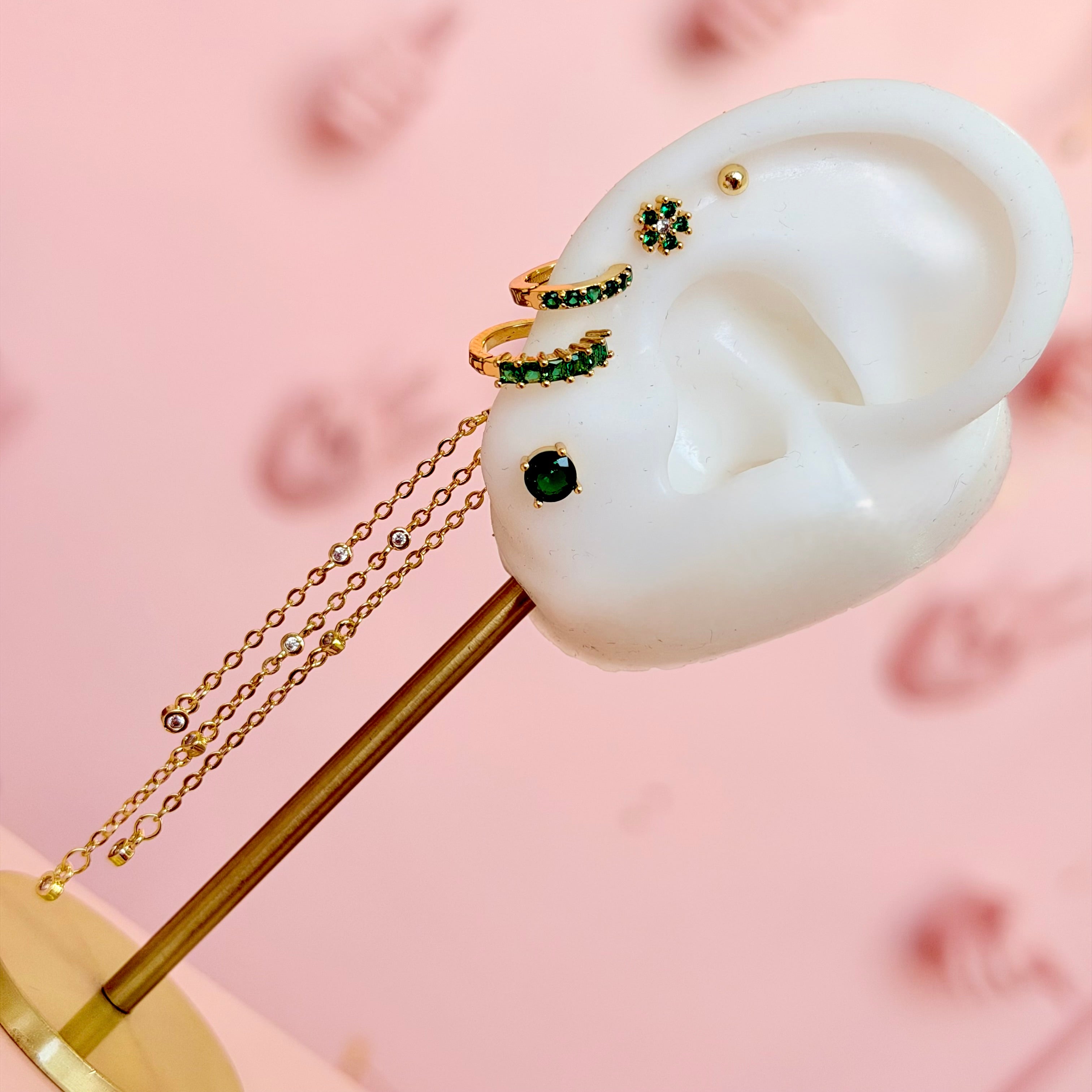 Emerald Luxe Ear Set