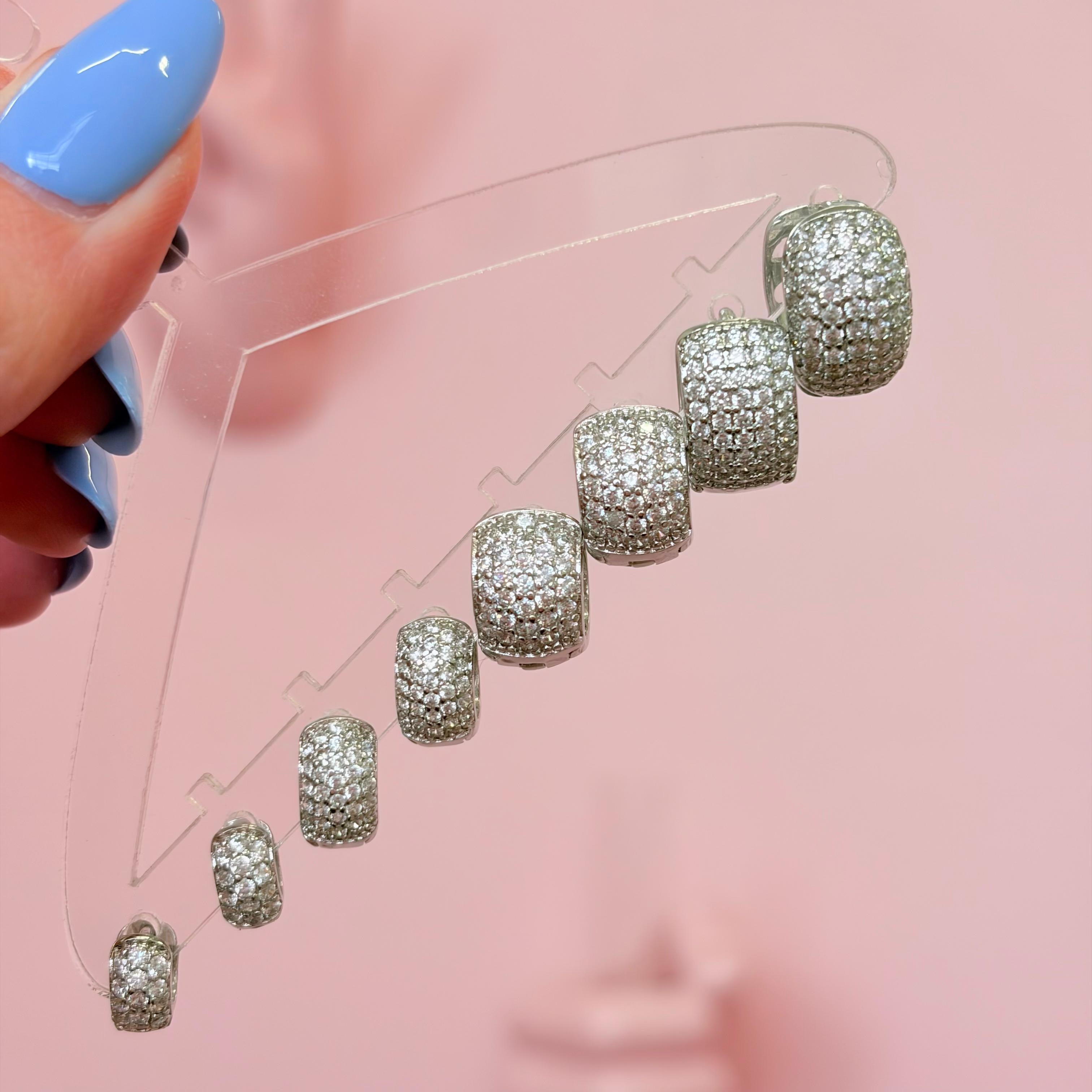 Thick Basic Full Zirconium Hoops