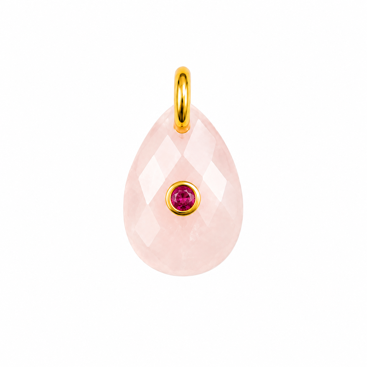 Luna Round Natural Stone Charm