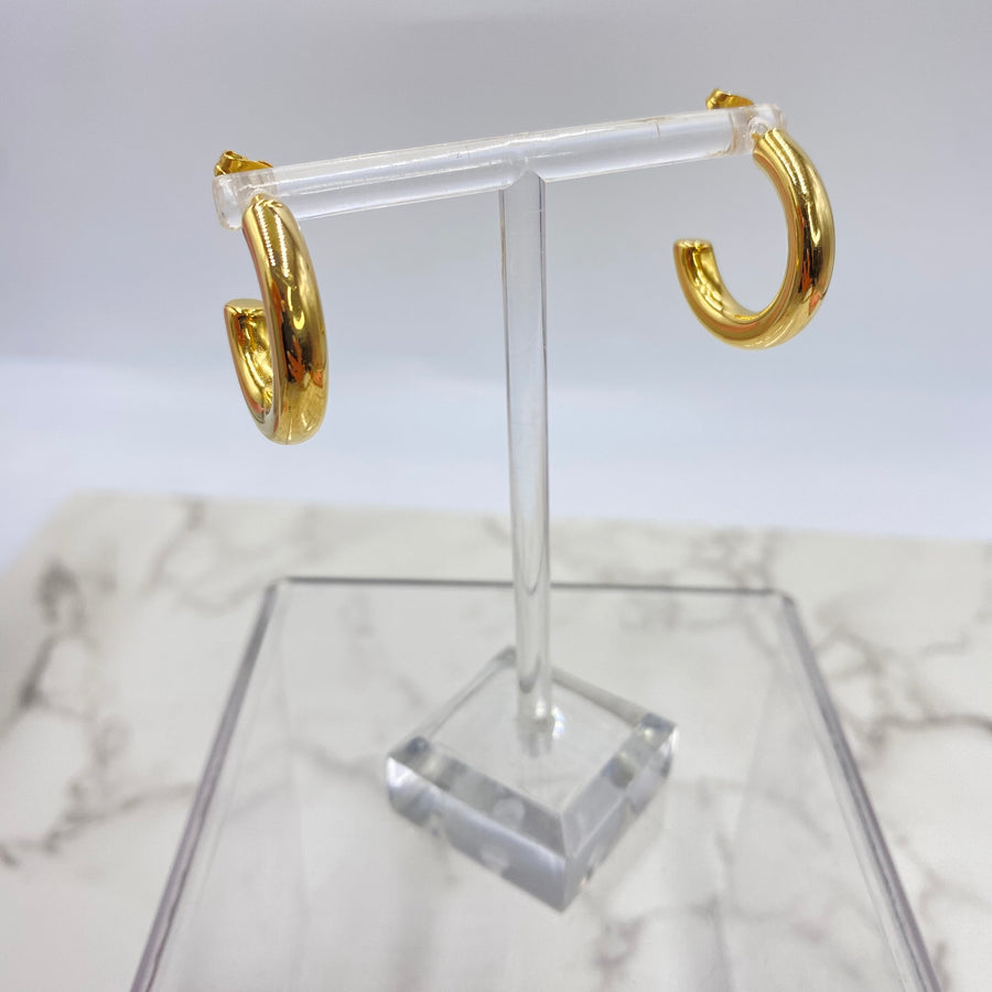 Basic Chunky Gold Hoops