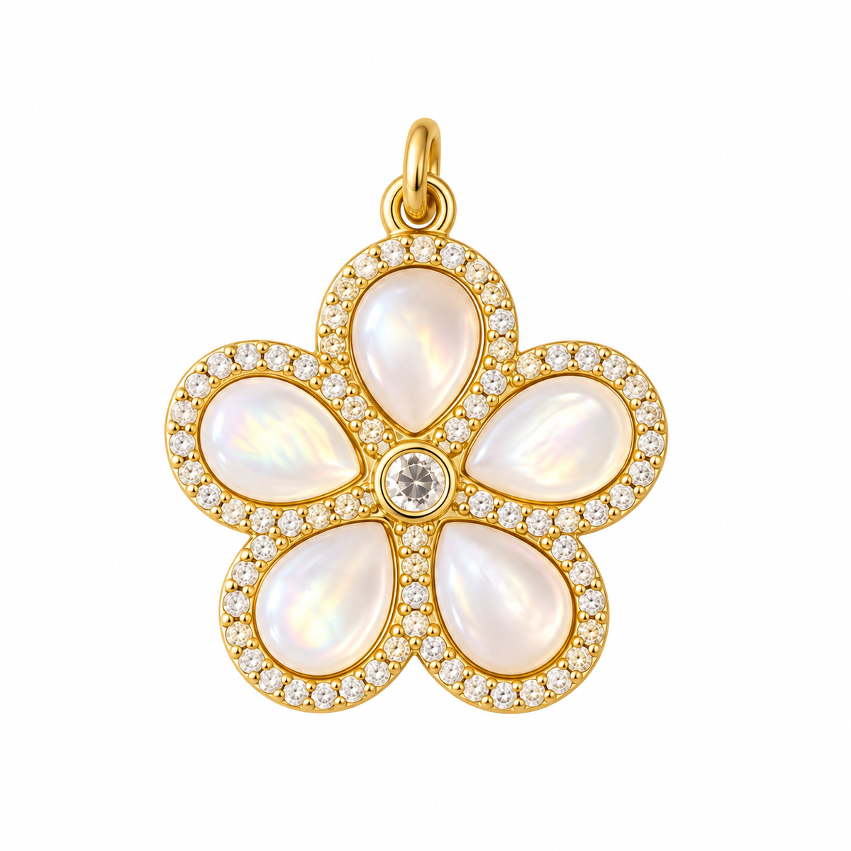 Luxe Bloom Zirconia Charm