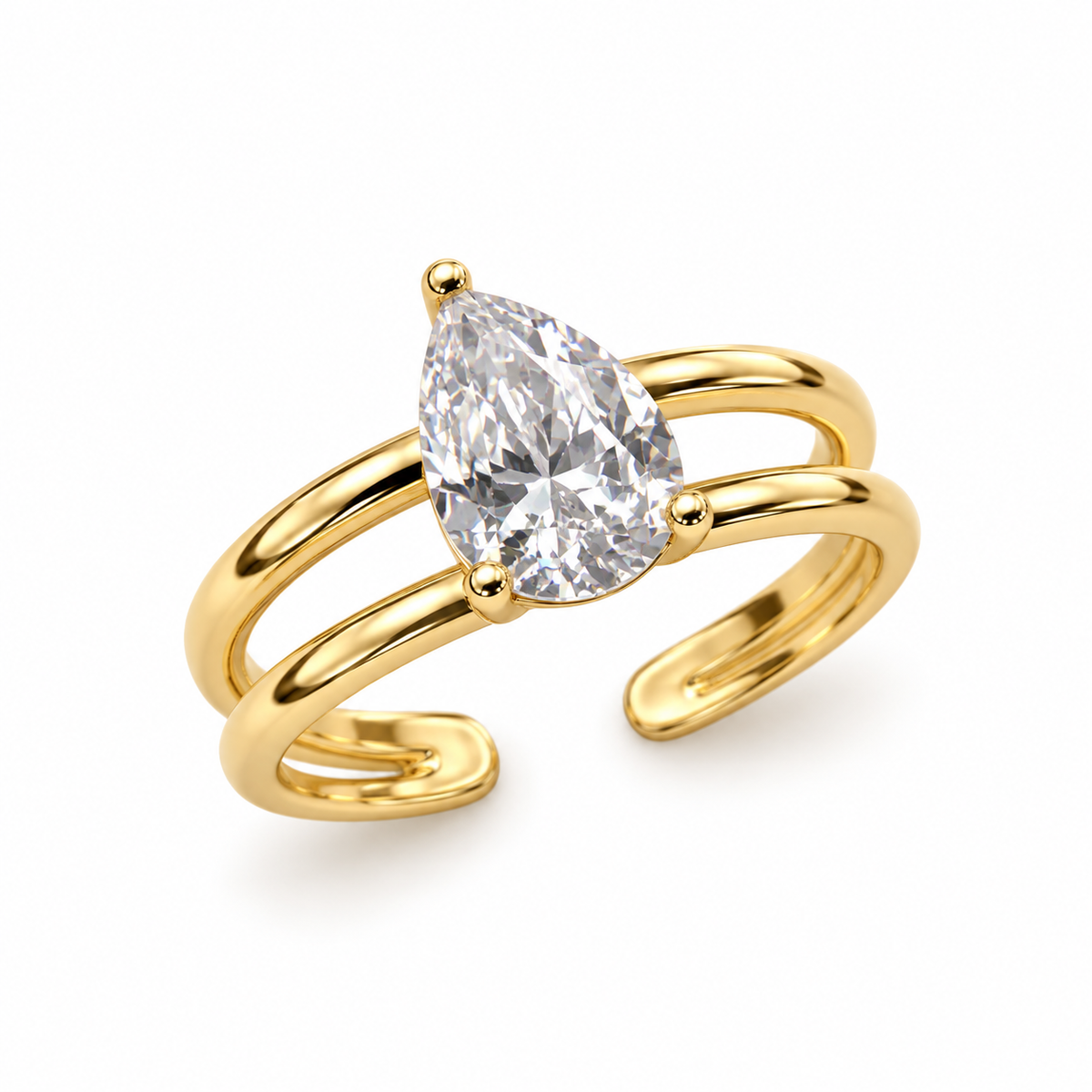 Luxe Crystal Statement Ring Set