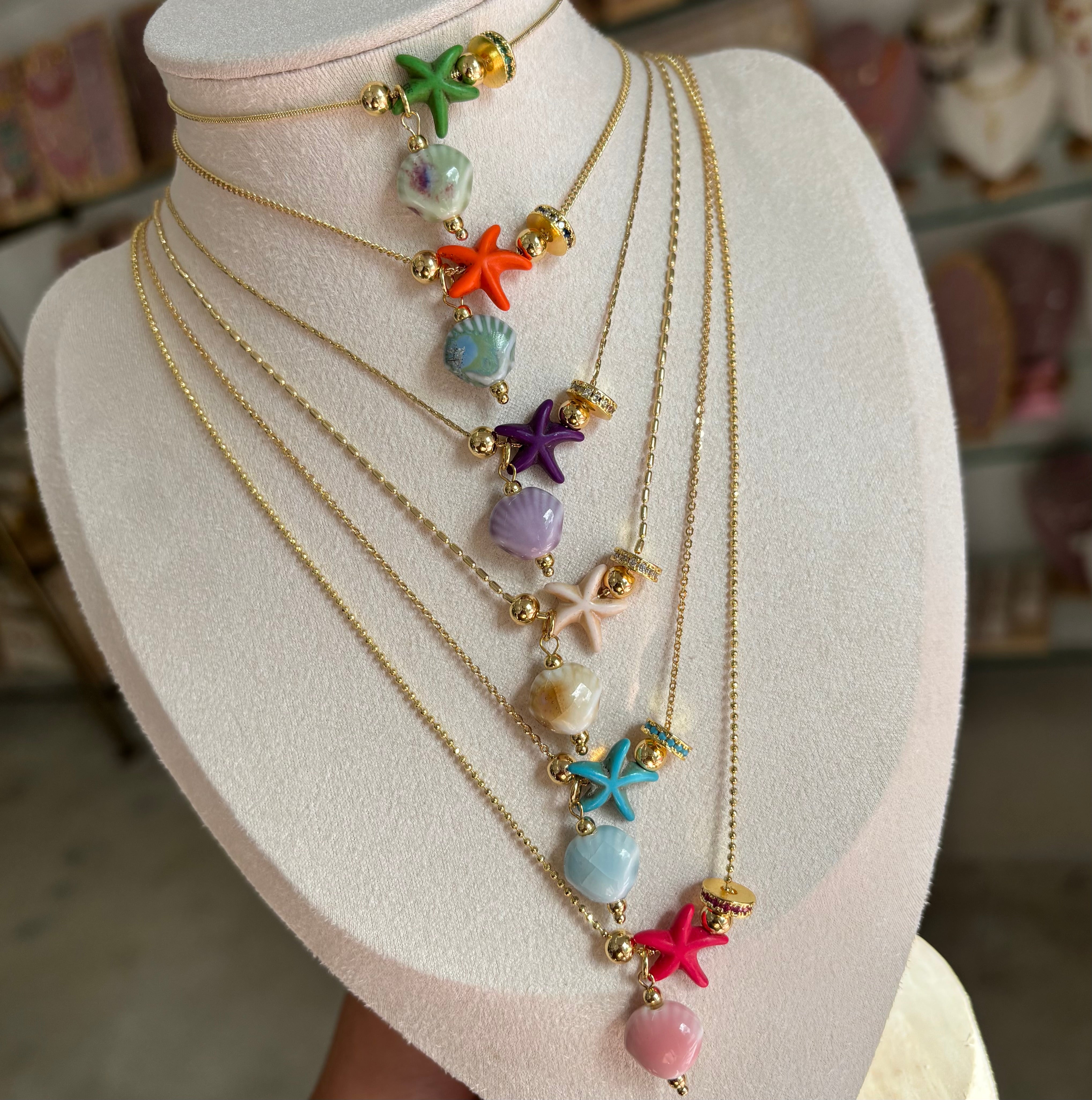 Mini Shell Color Necklace