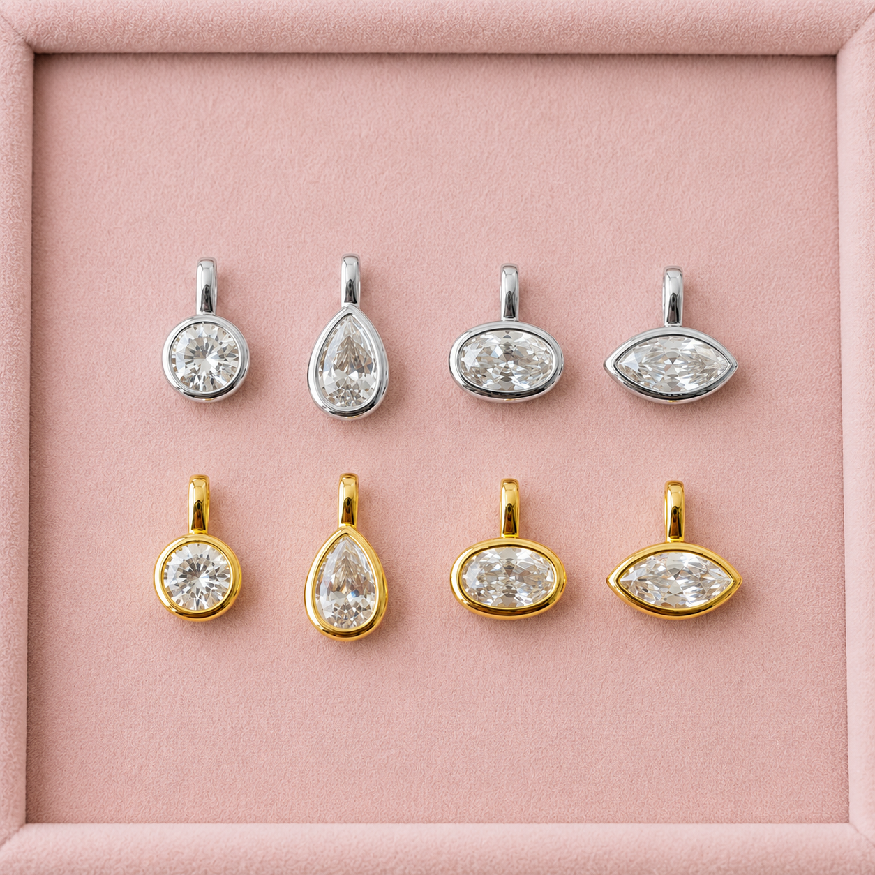 Diamond Shape Charms