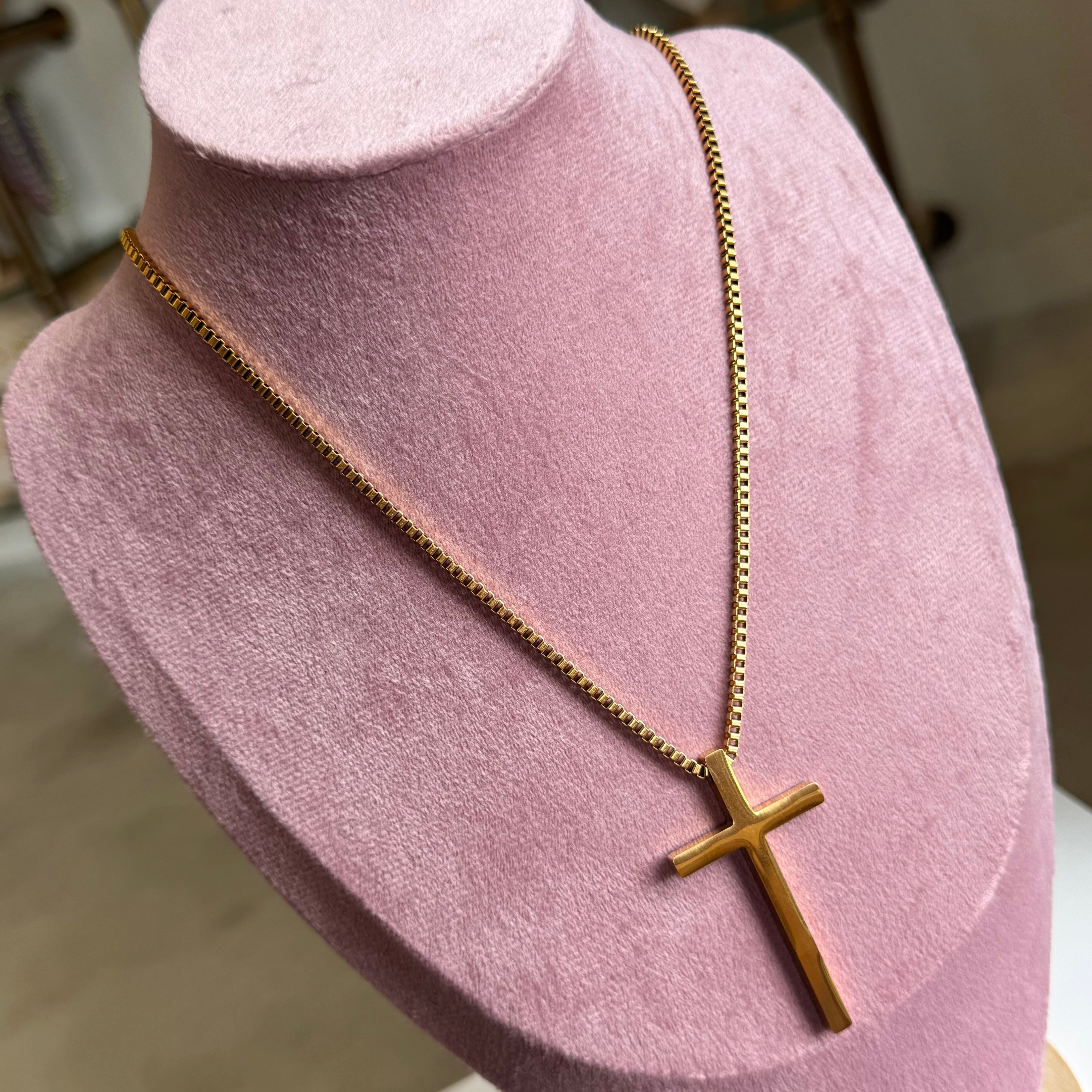 Cross Bold Long Necklace