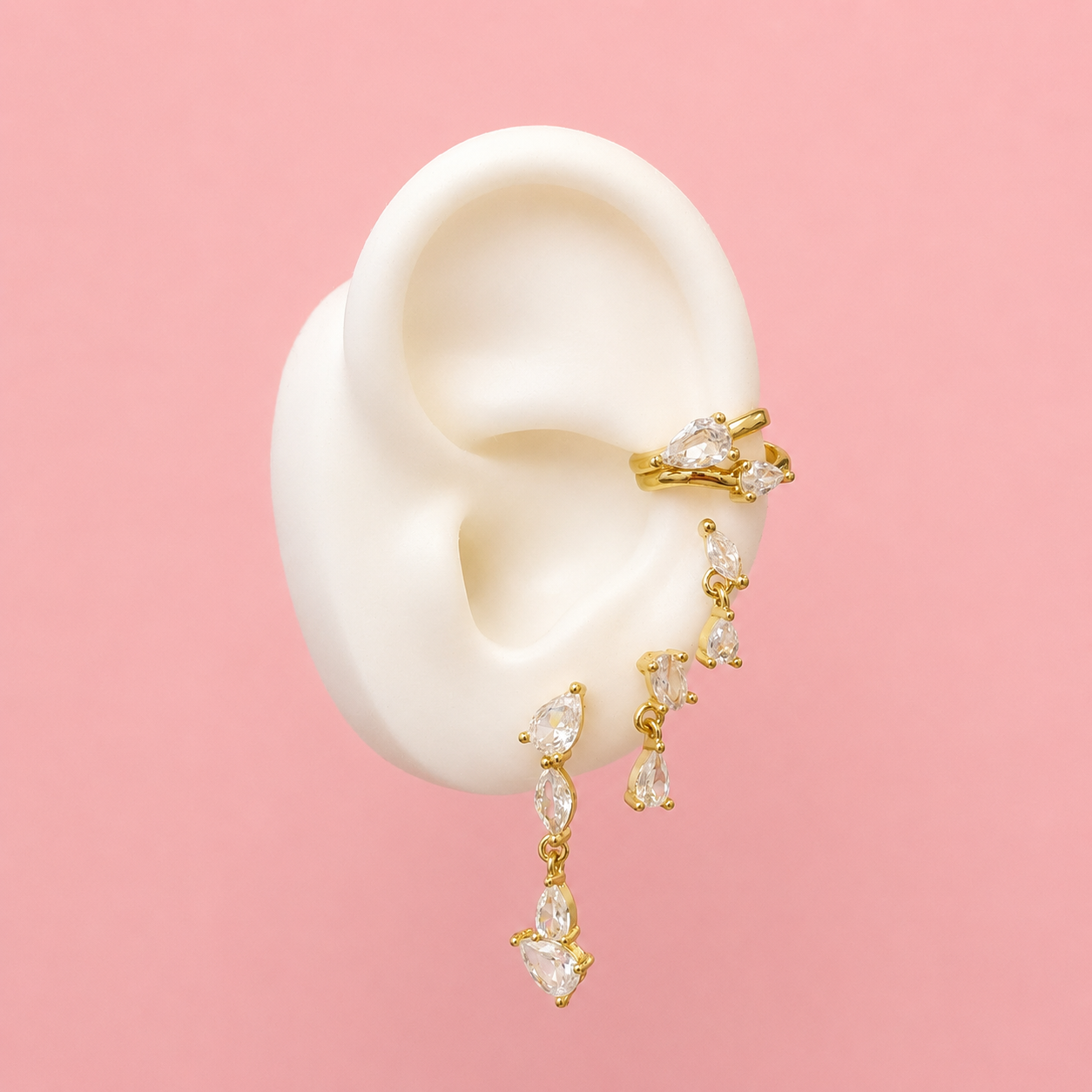 Crystal Cascade Earrings