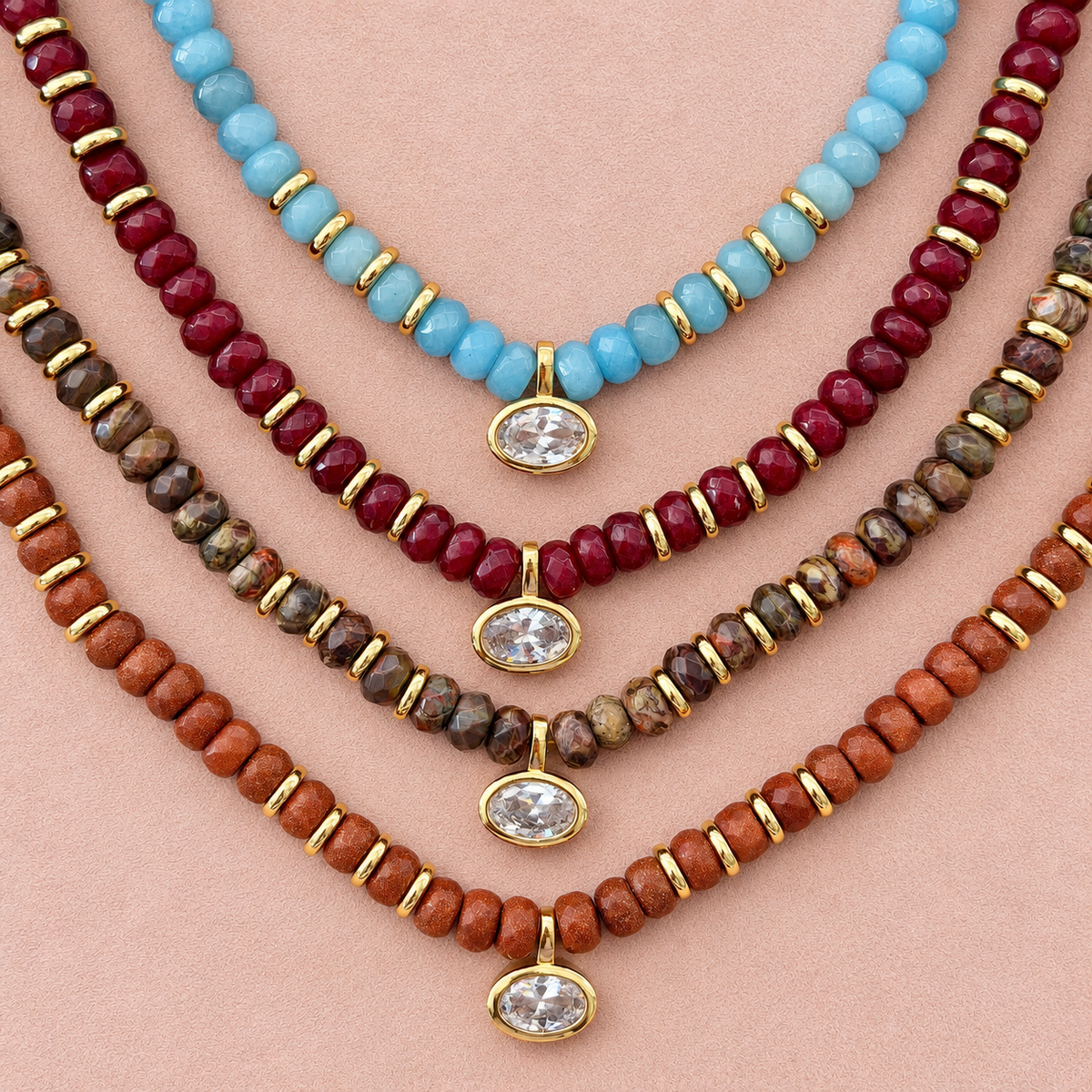 Candy Crystal Drop Necklace