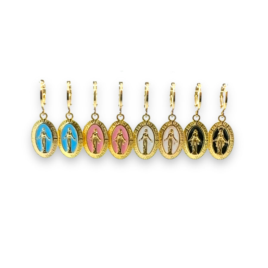 Enamel Guadalupe Hoops