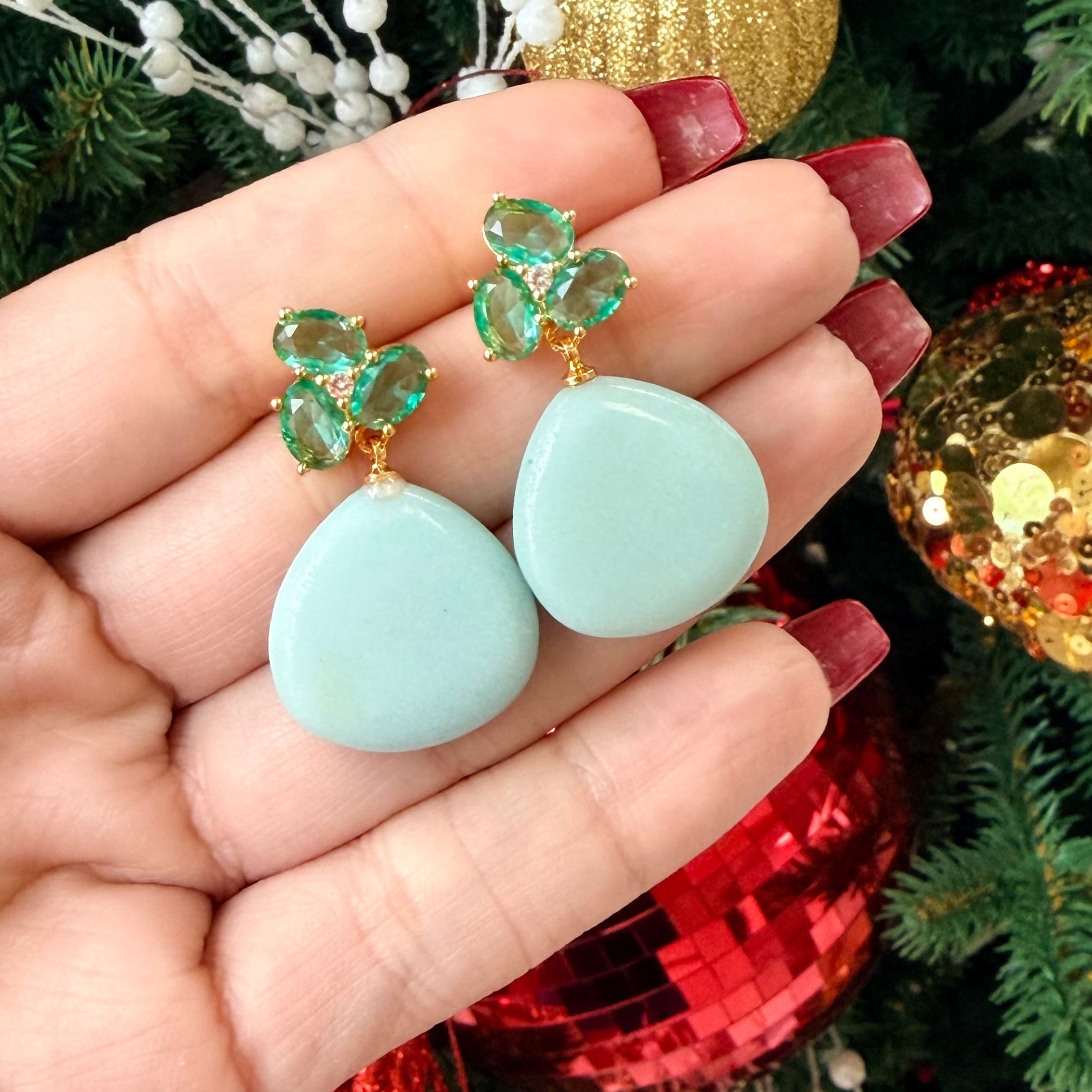 Gem Stone Luxe Earrings