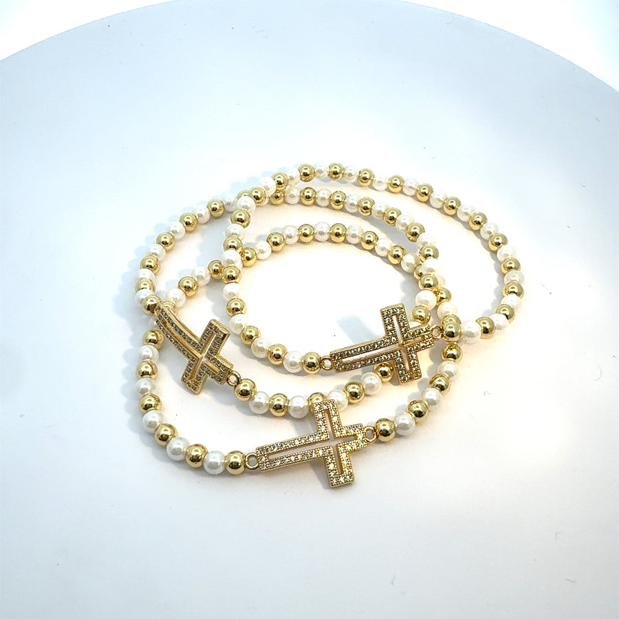 Cross Full zirconium Bracelet