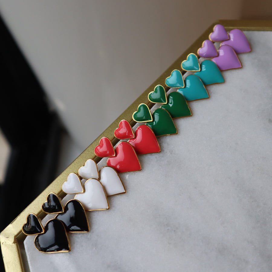 Sweet Hearts Colors Earrings