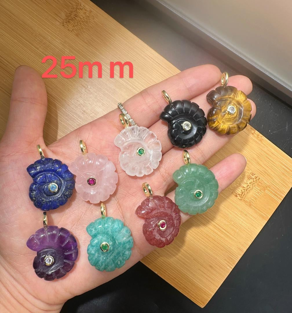 Snail Natural Fish Charm