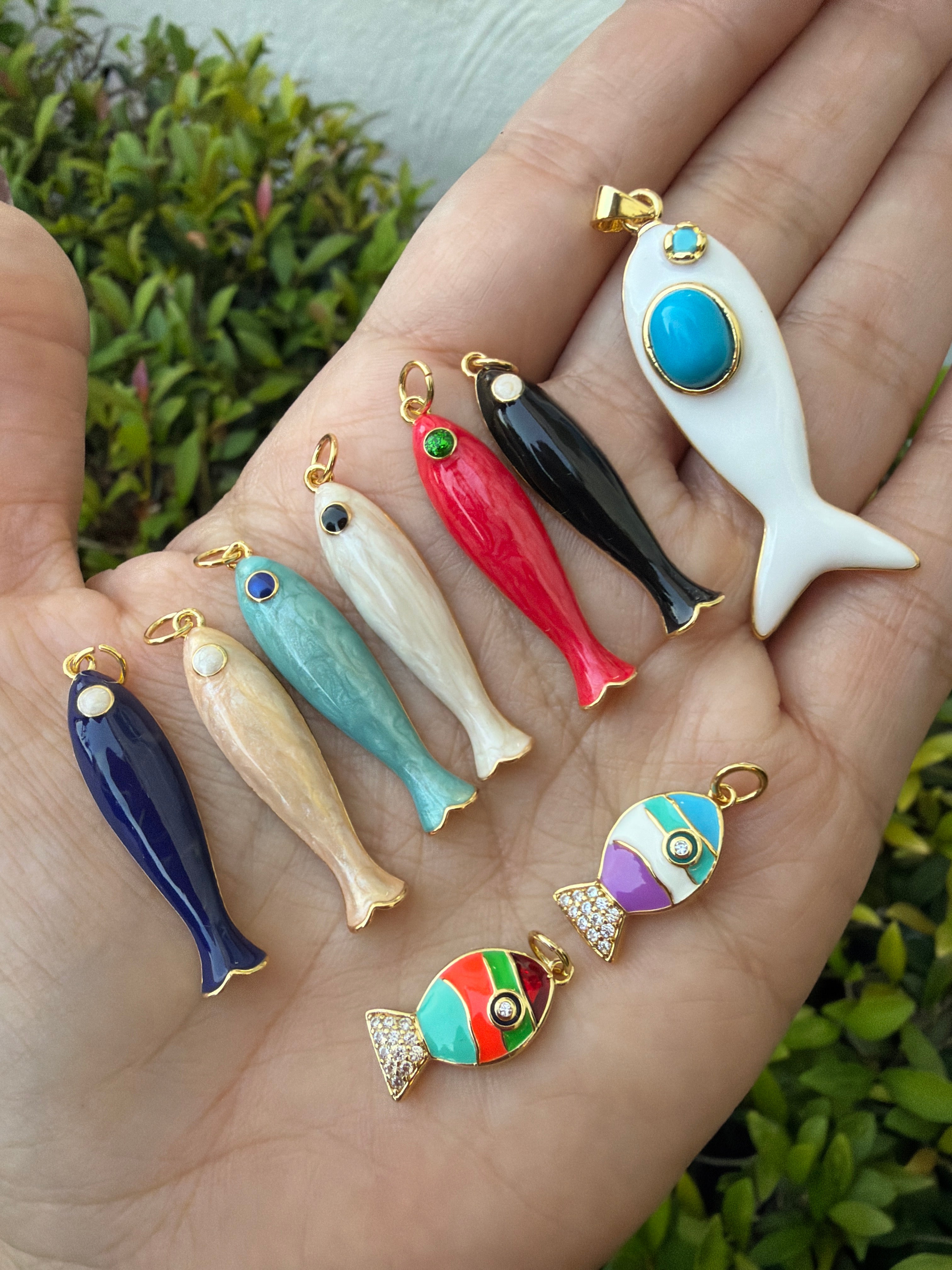 Sea Enamel Charms Collection