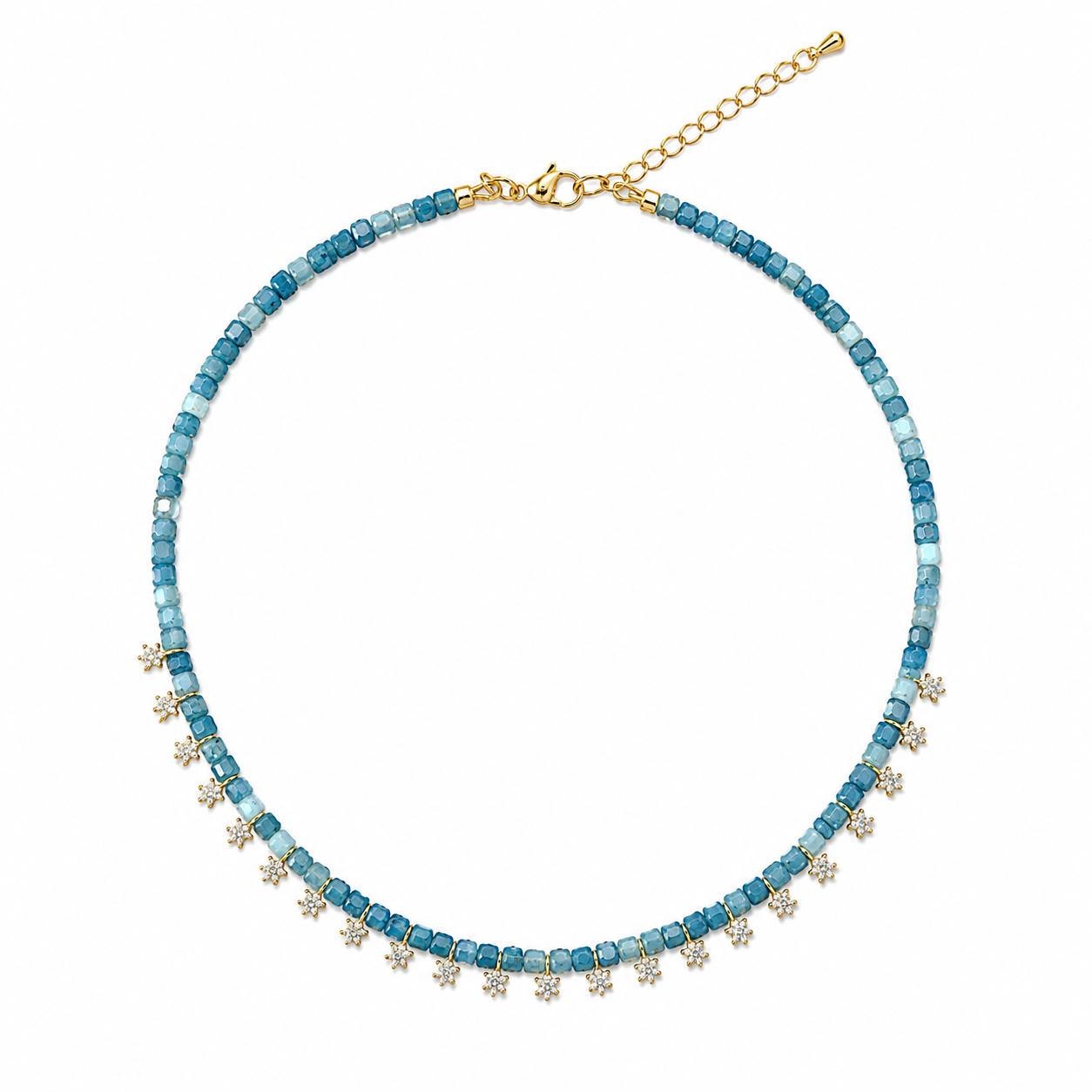 Stardust Sand Stone Beaded Necklace
