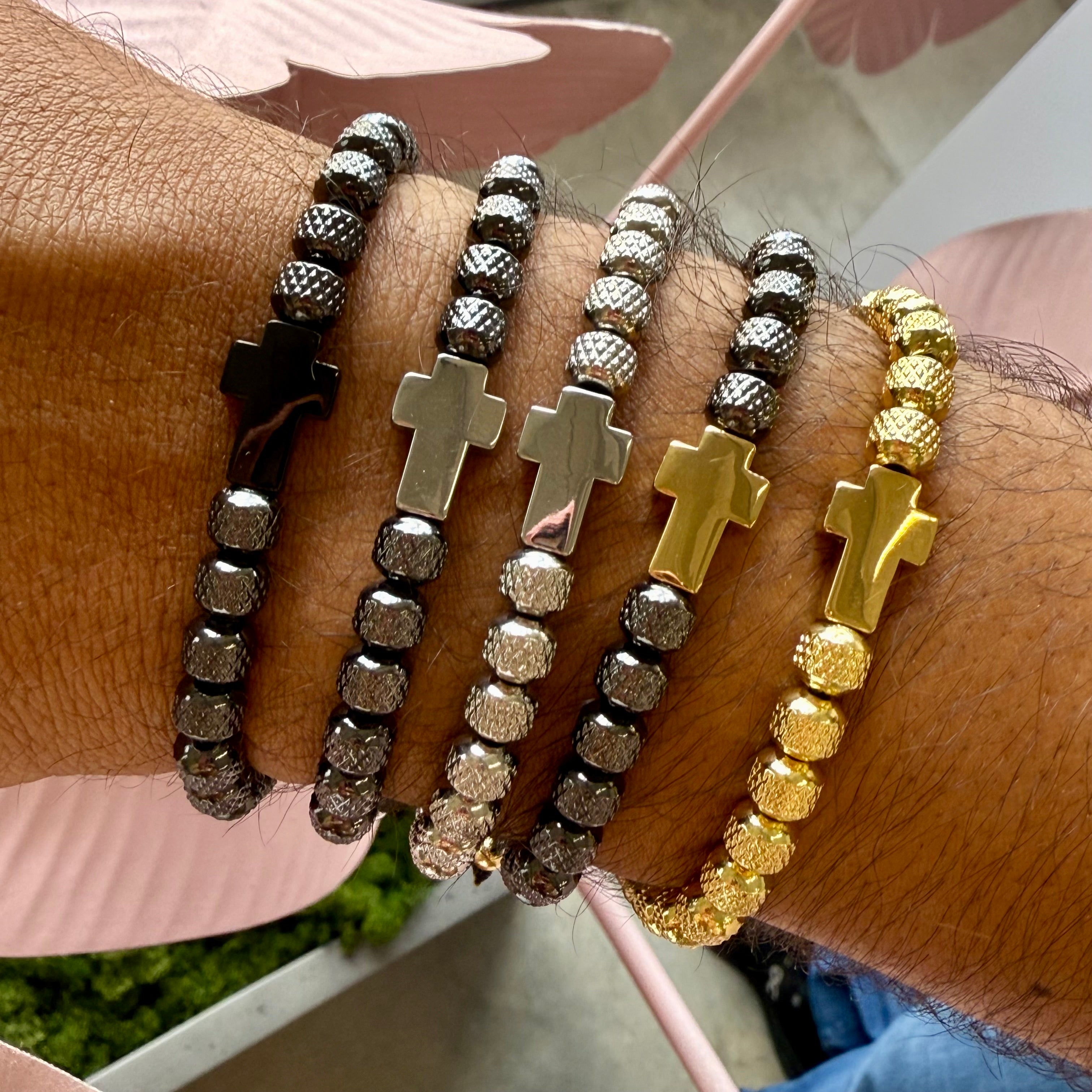 Cross Beads Bracelet