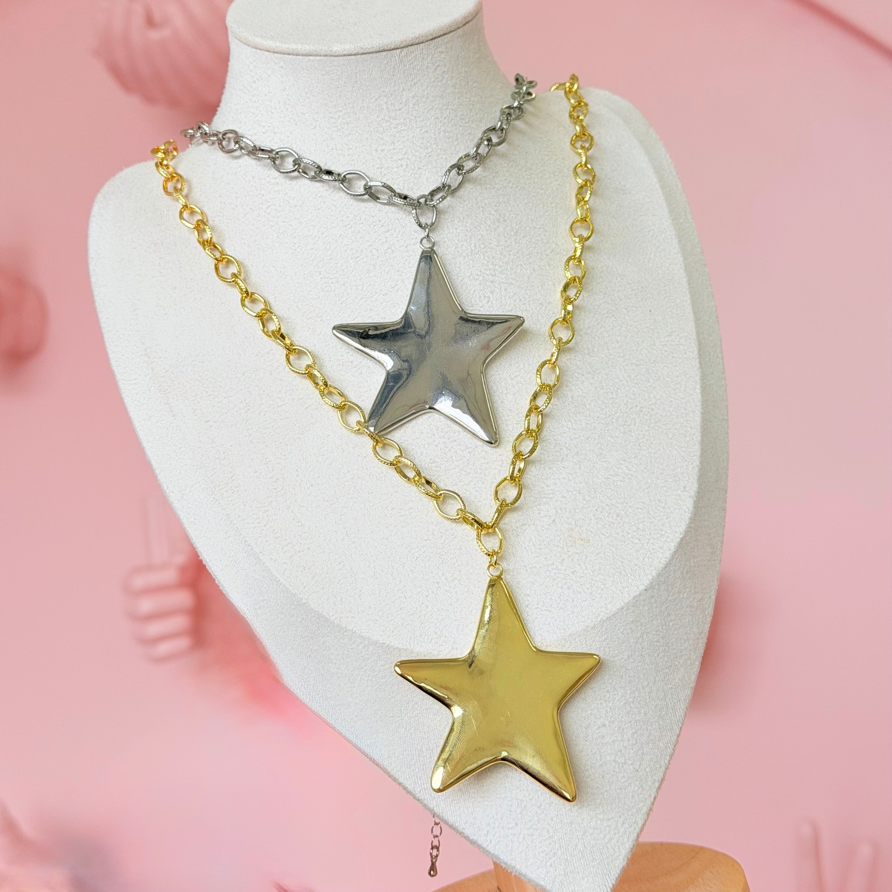 Star Long Pendant Necklace