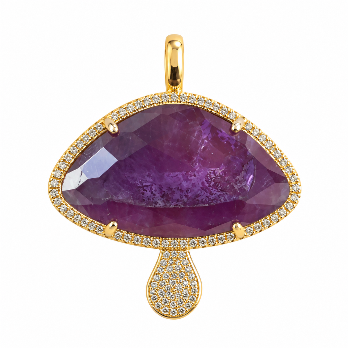 Mushroom Natural Stone Charm