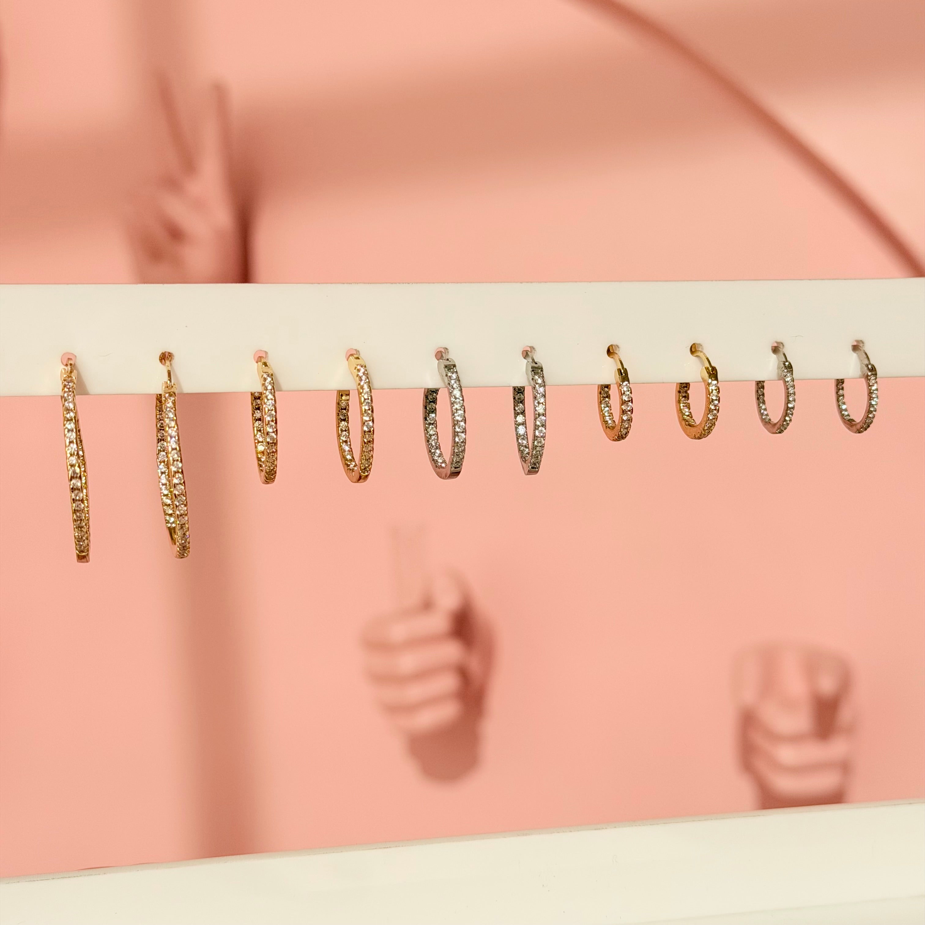 Classic CZ Hoop Earrings