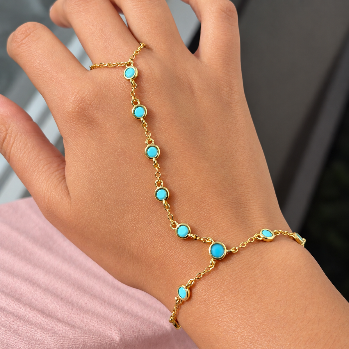 Crystals Hand Chain
