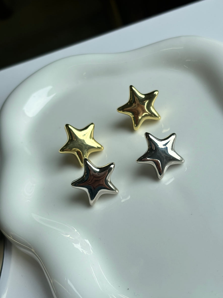 Chunky Star Earrings