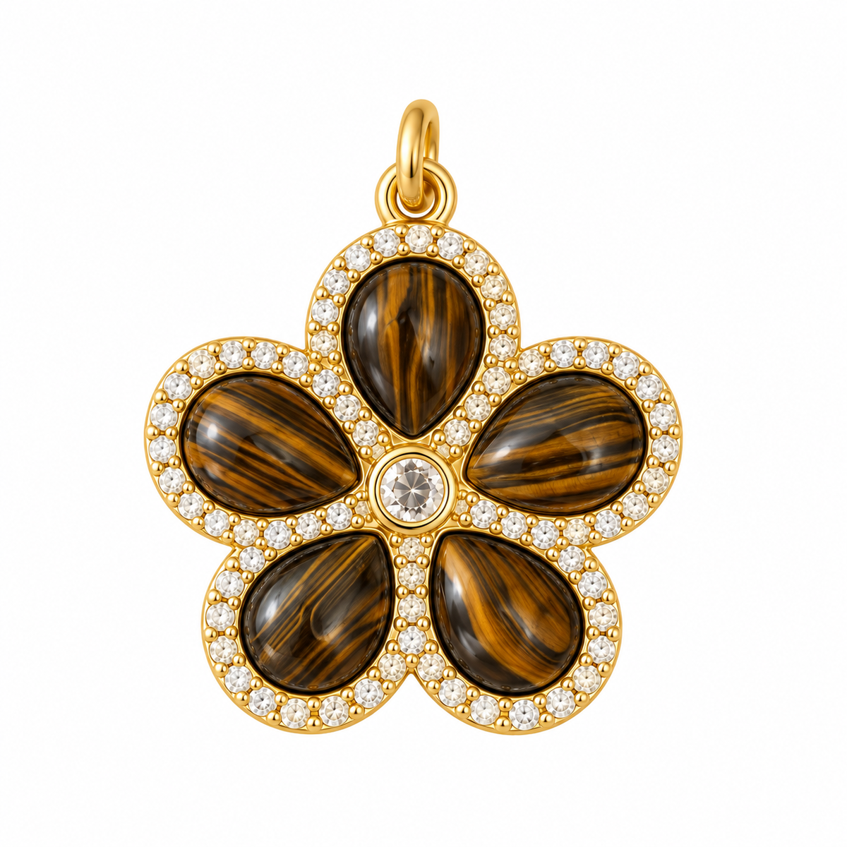 Luxe Bloom Zirconia Charm