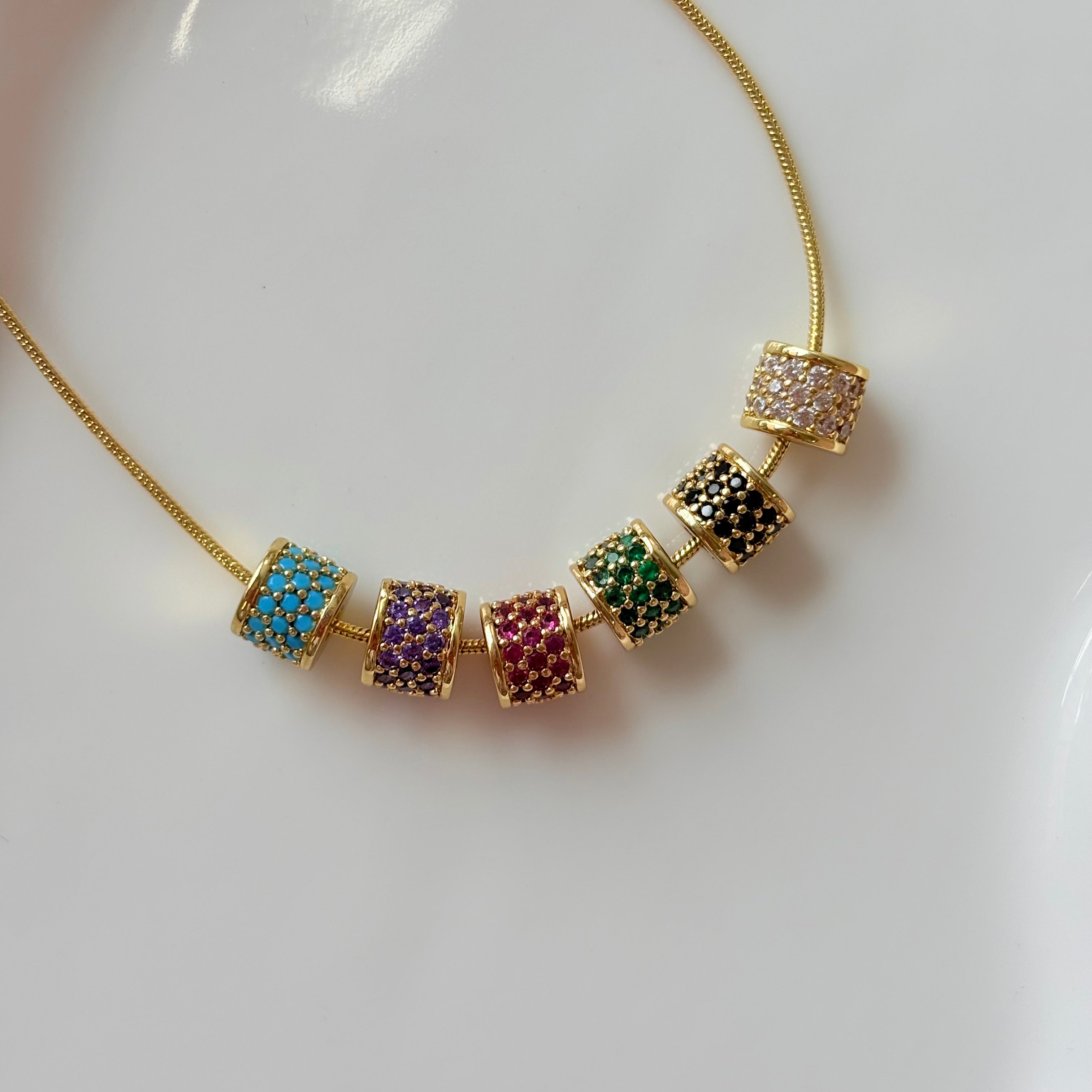 Rolling Tub Full Zirconium Charm