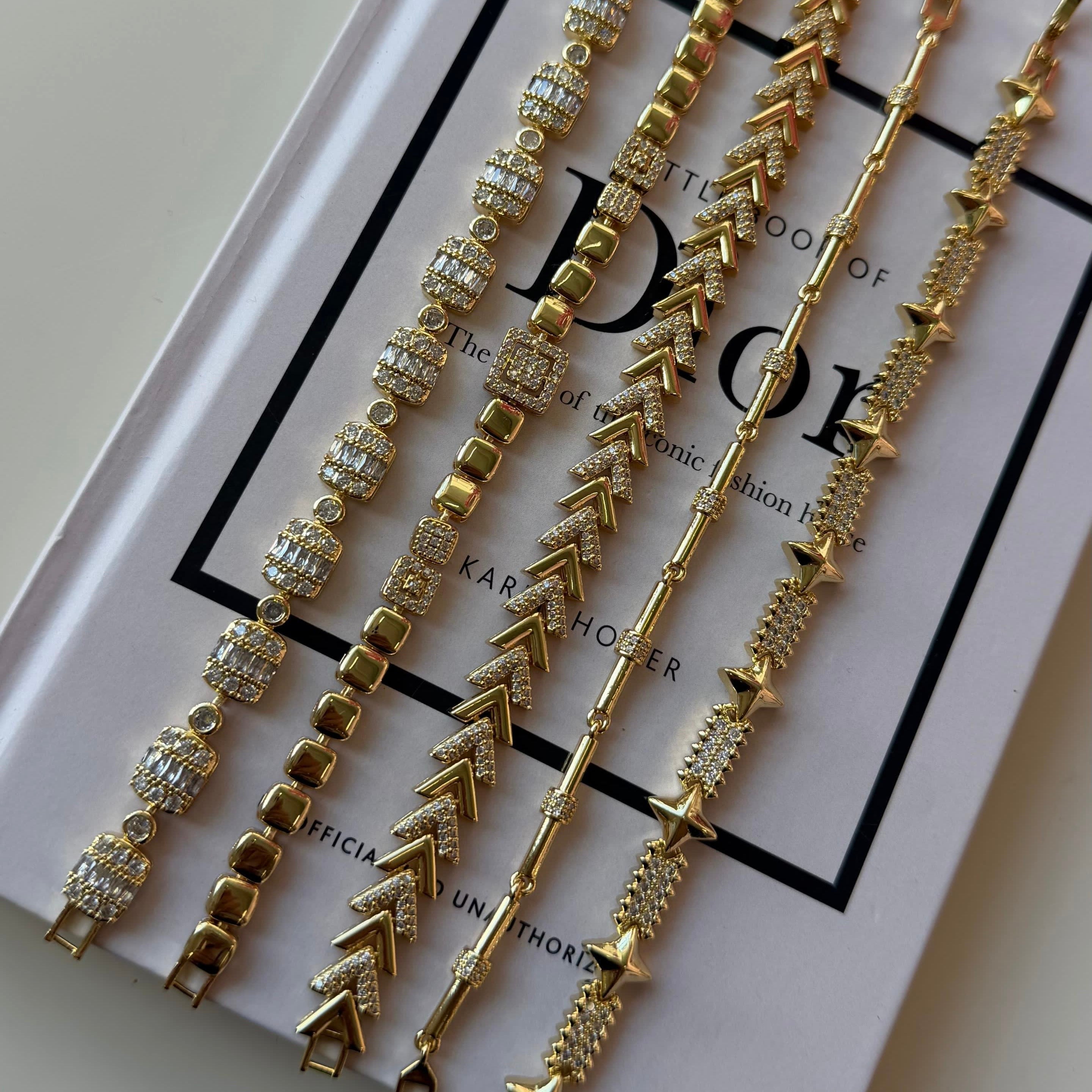 White Crystals Bracelets