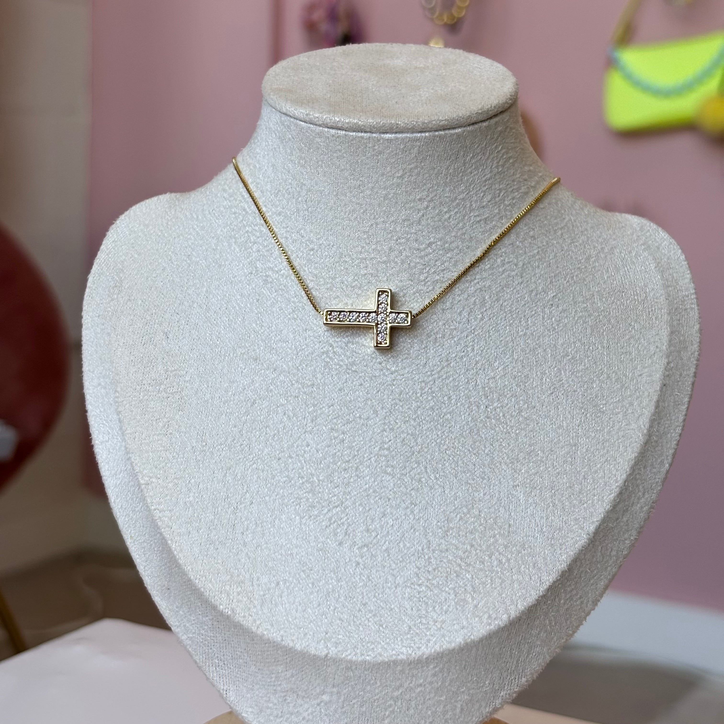 Tennis Cross Necklace