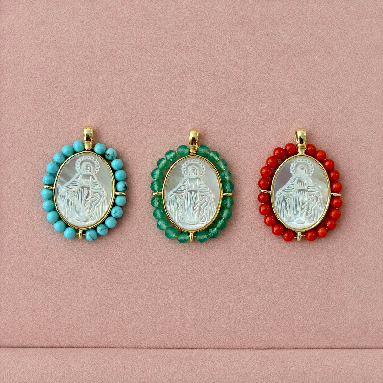 Color Frame Virgen Charms