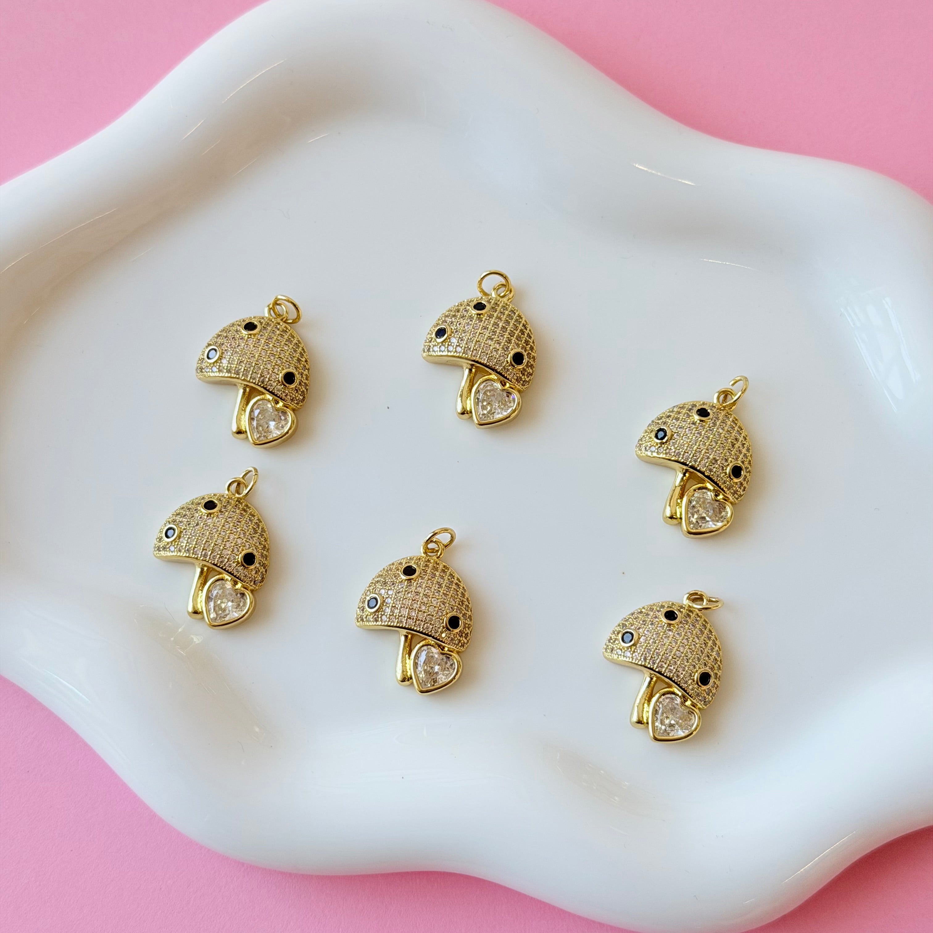 Petite Enchanted Mushroom Charm