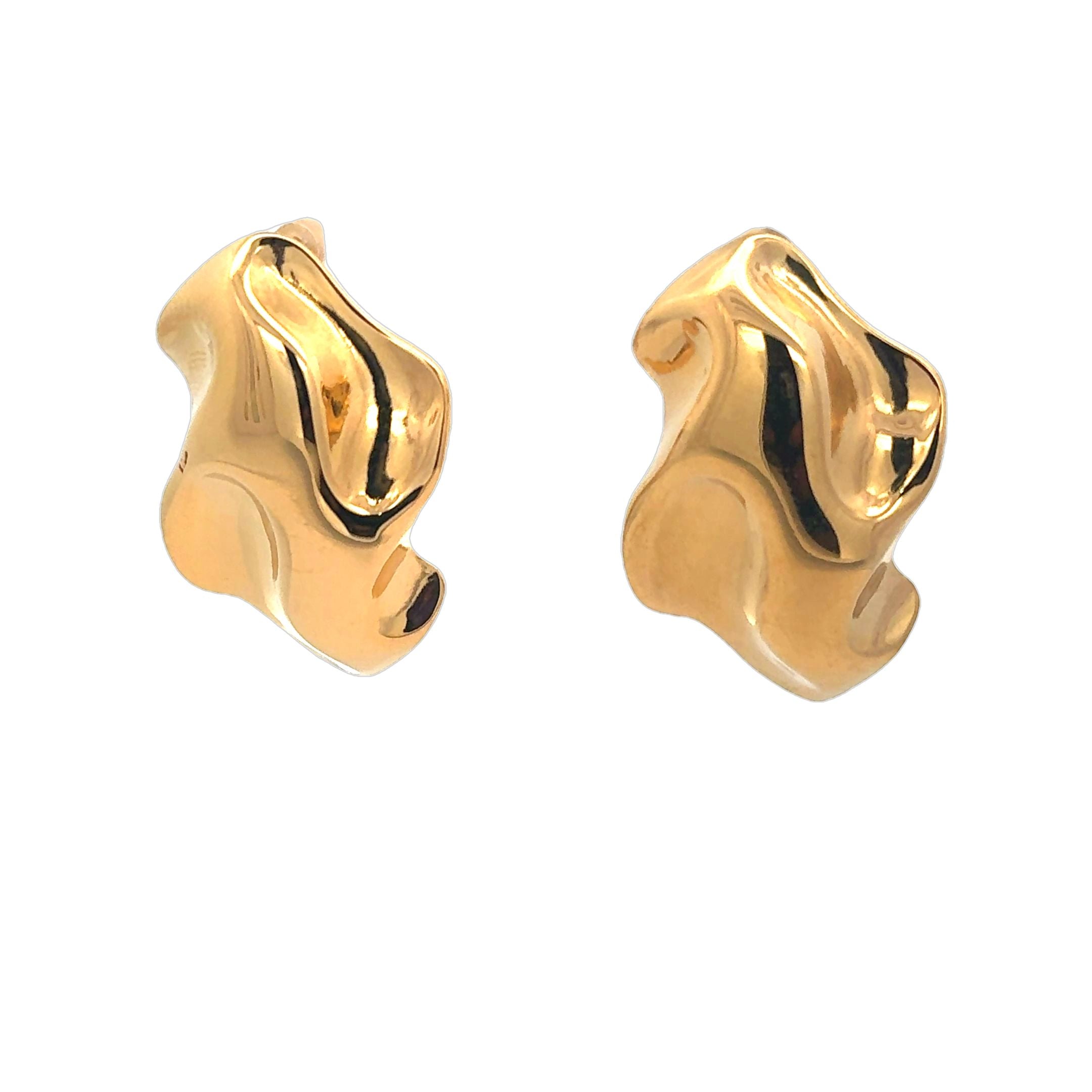 Abstract Gold Earrings