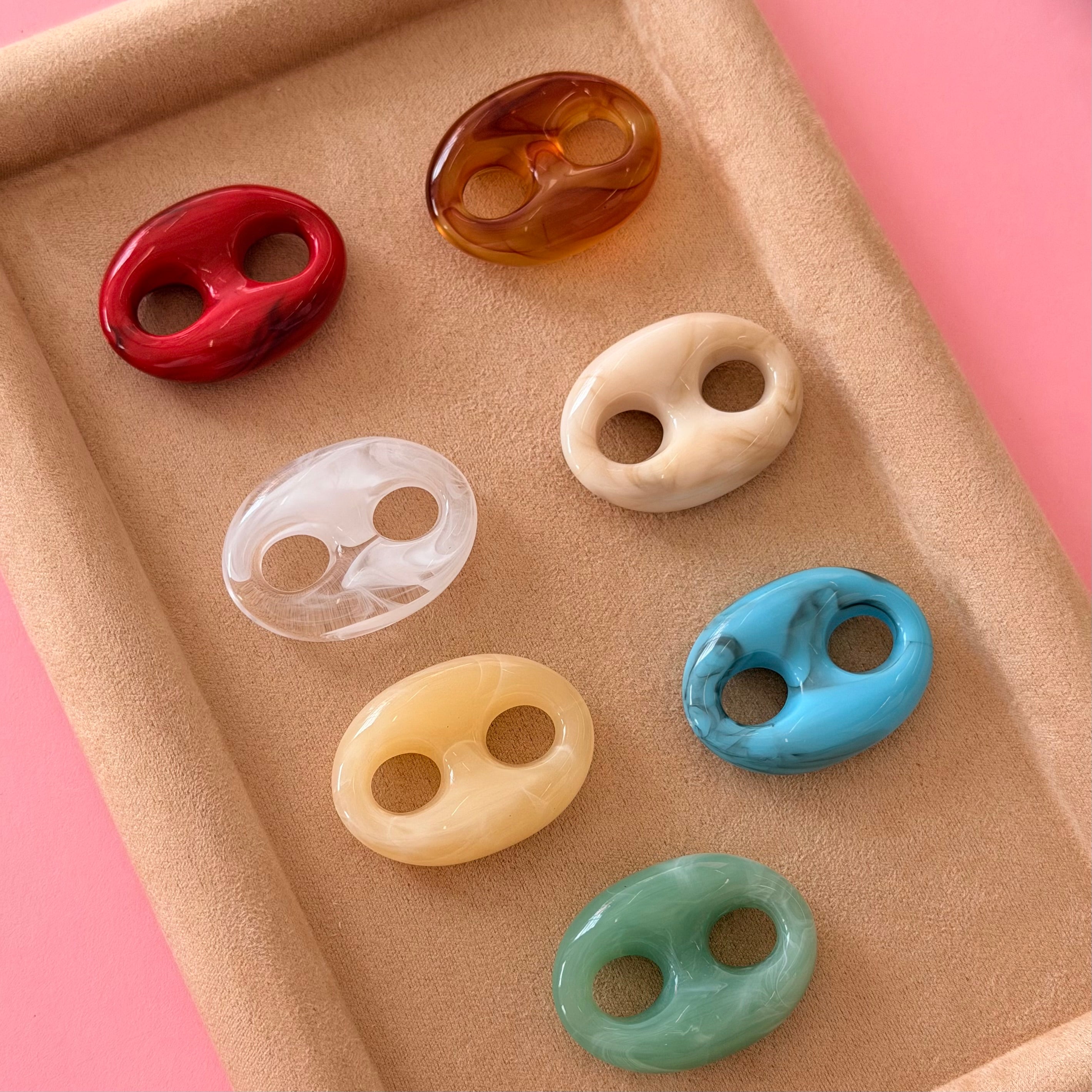 Natural Stone Anchor Charm