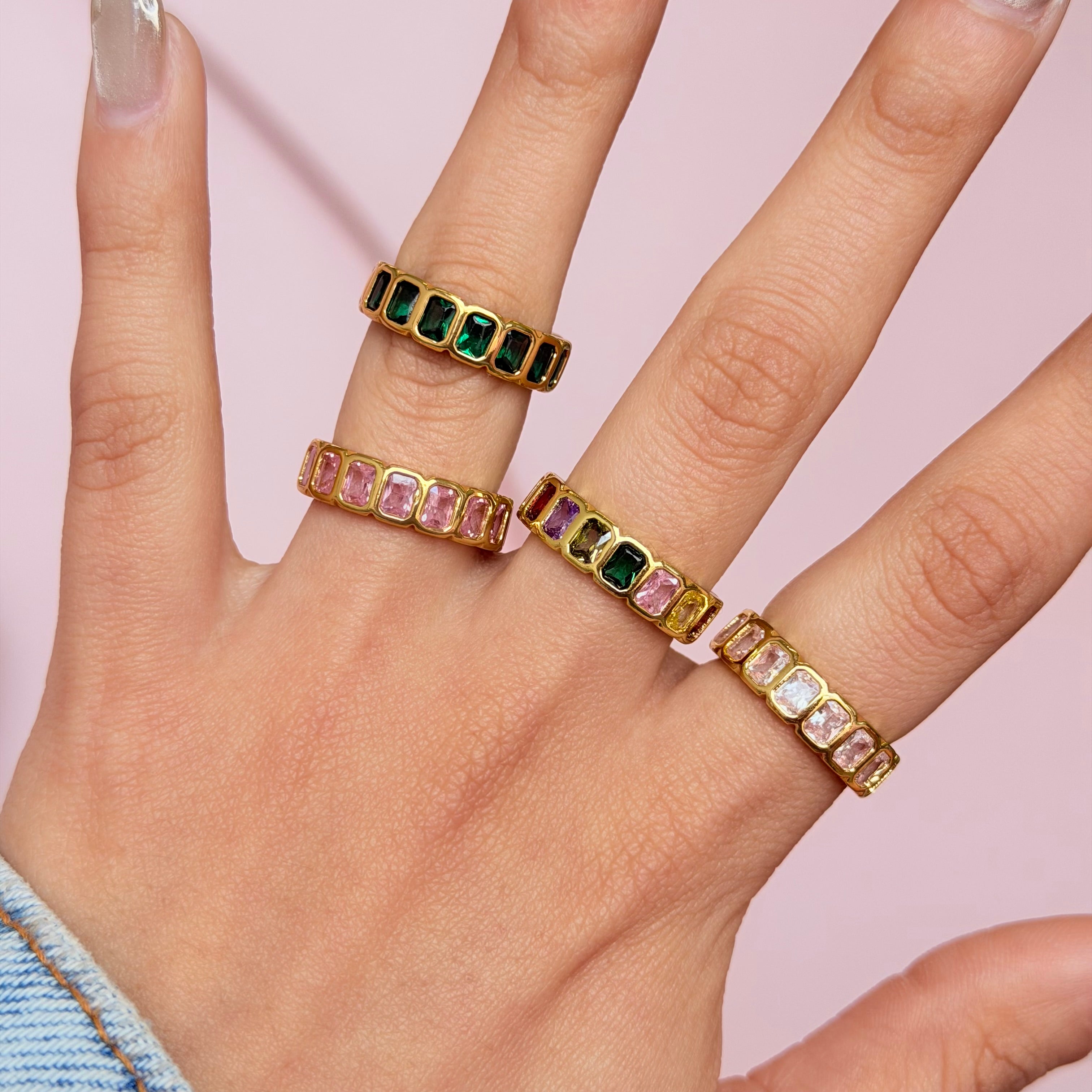 Baguette Luxe Statement Ring