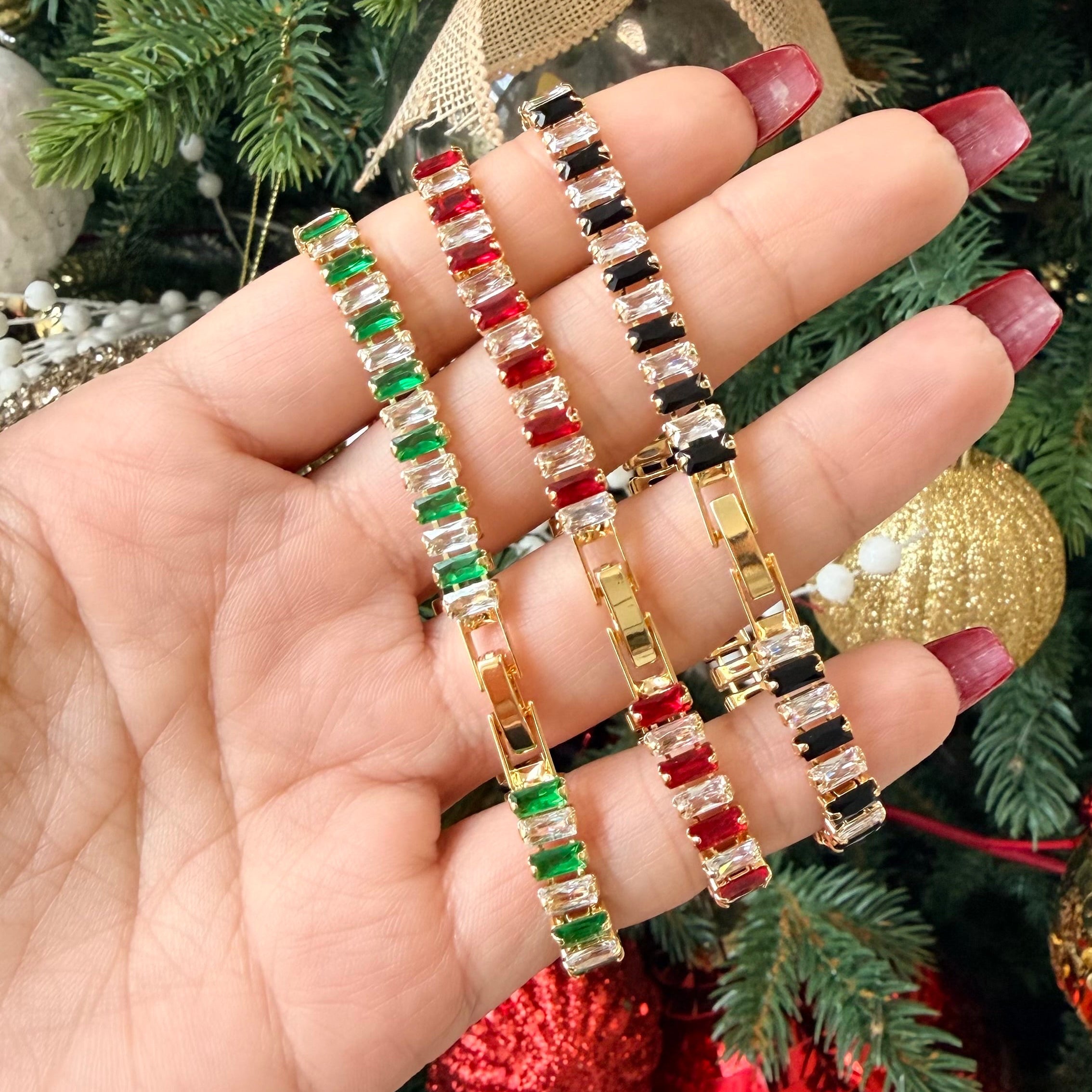 Baguette Mix Tennis Bracelets